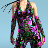 Hallucinogenic Liquid Rave Costume