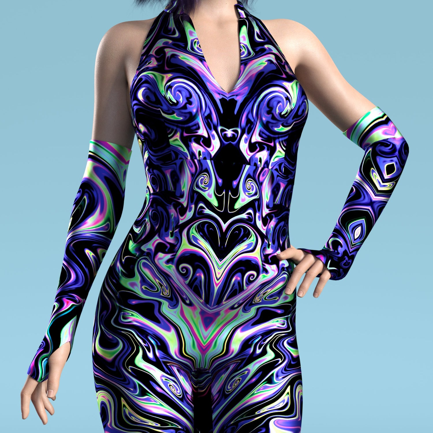 Invader Splash Rave Costume