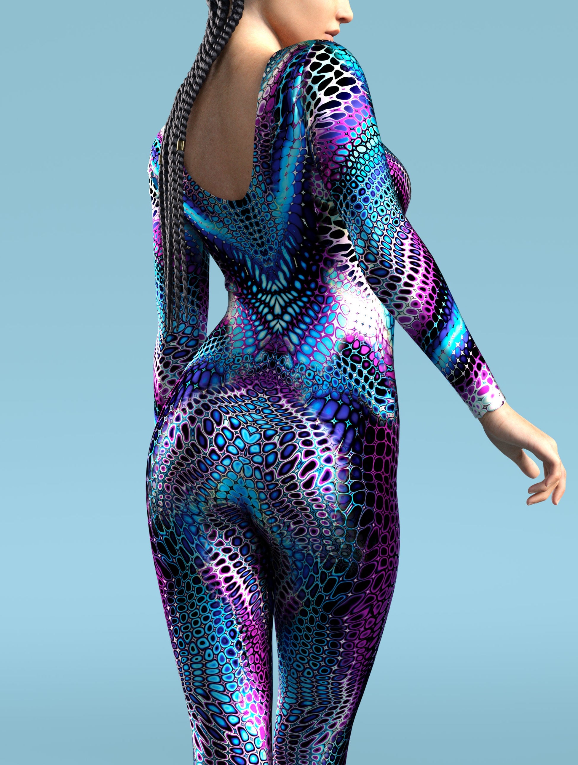 Hallucigen Skin Neckless Costume 2
