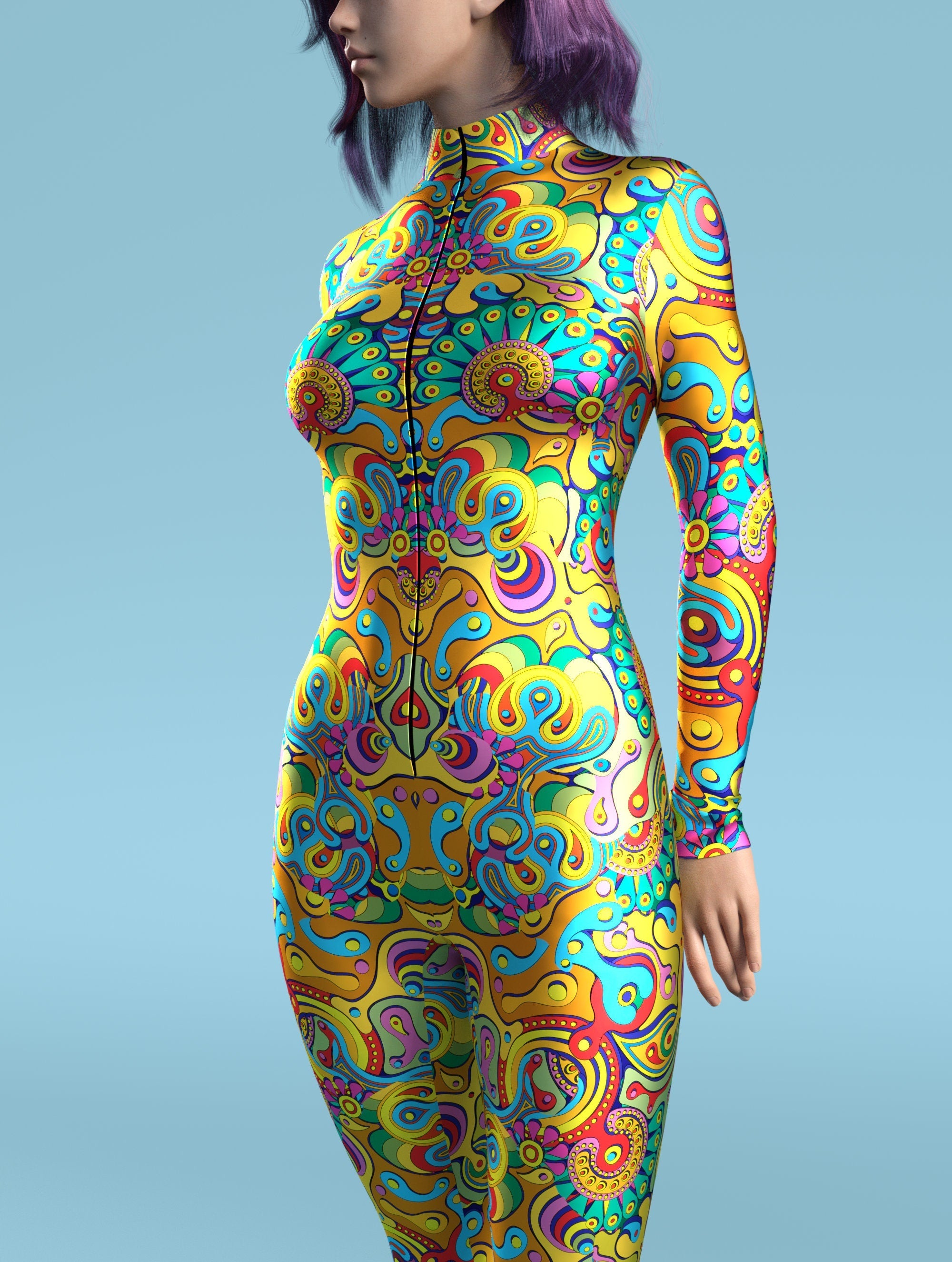 Happy Hippie Costume Lycra