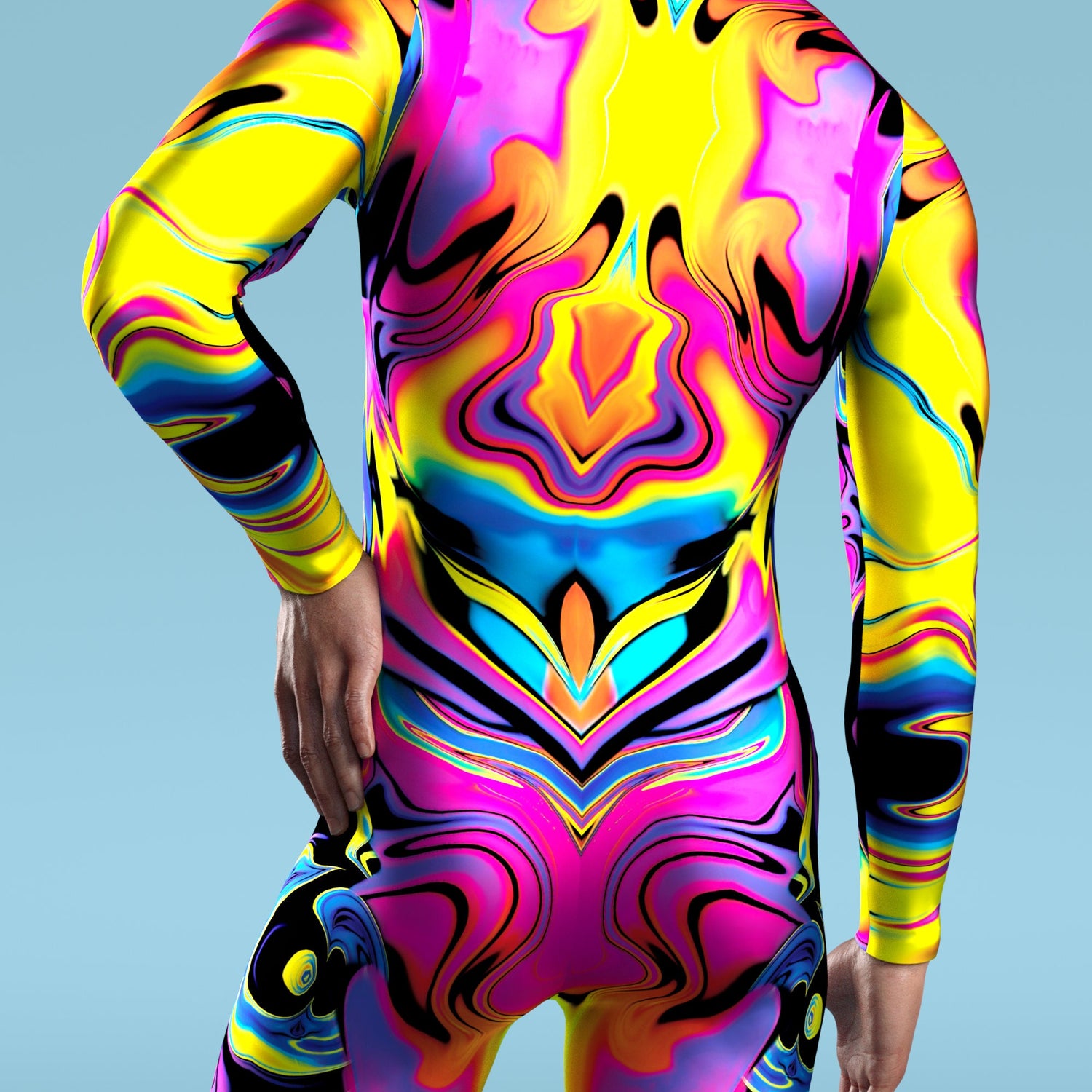 Acid Liquid Male Costume Yellow