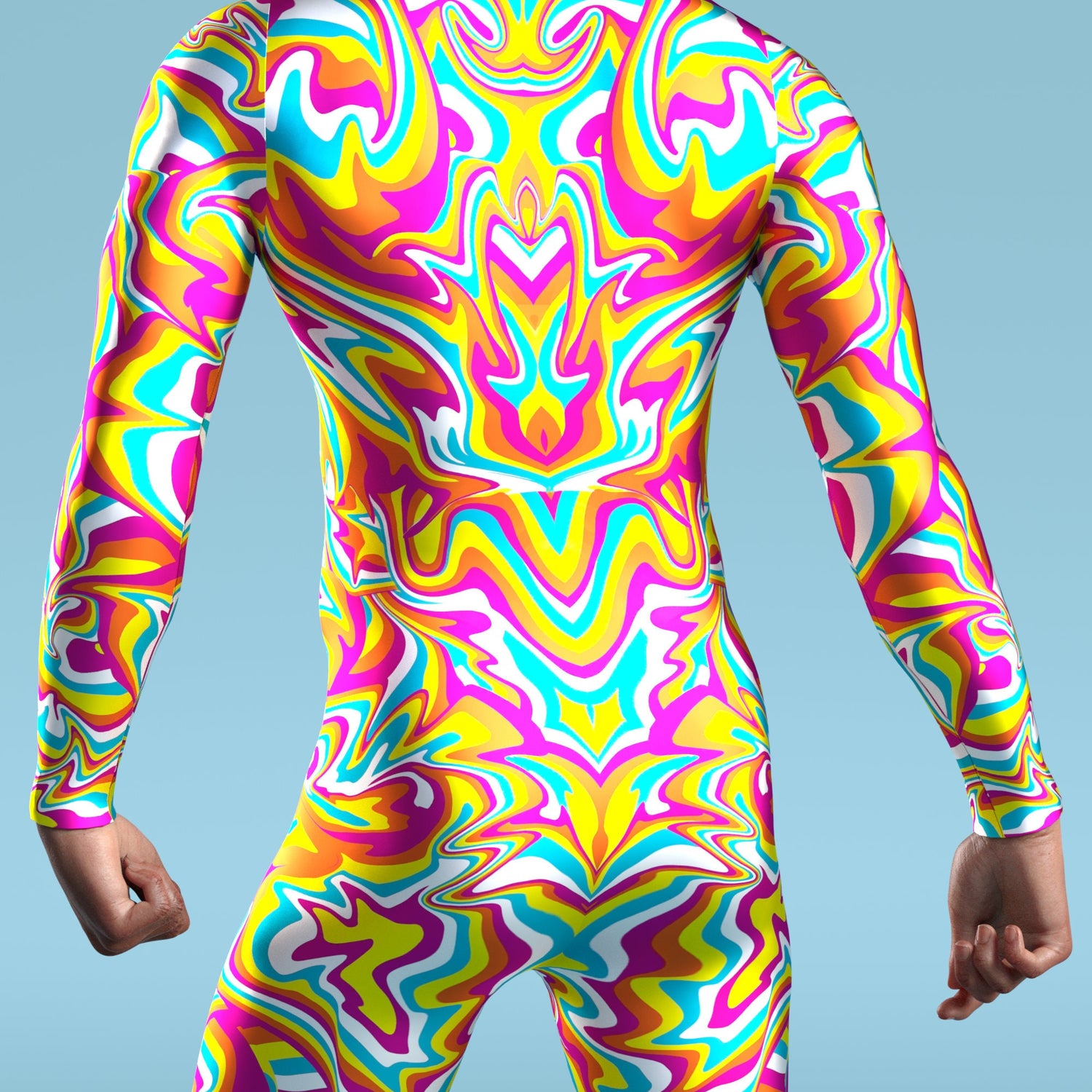 Dopamin Male Costume Pink, Yellow