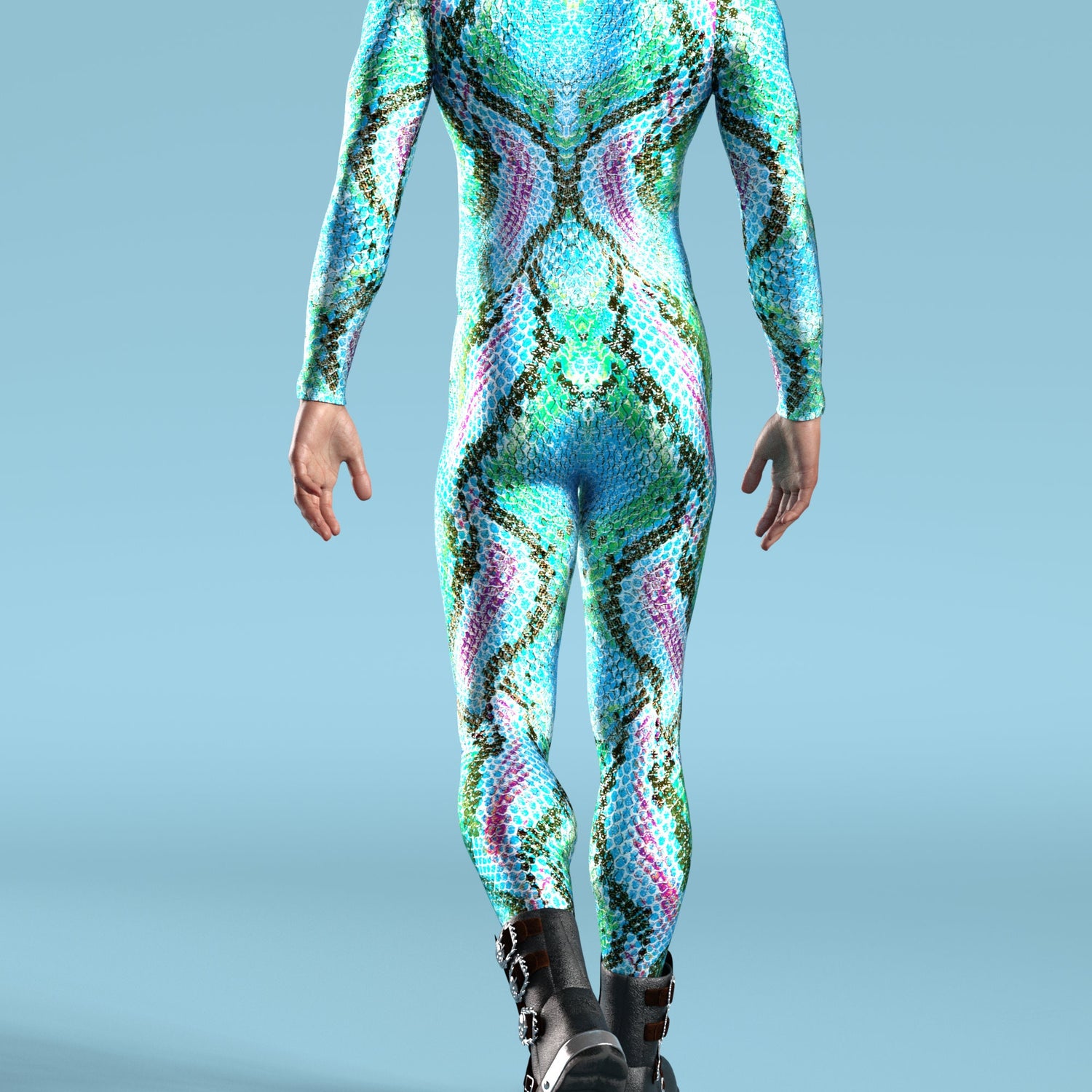 Crocodile Dundy Male Costume Lycra