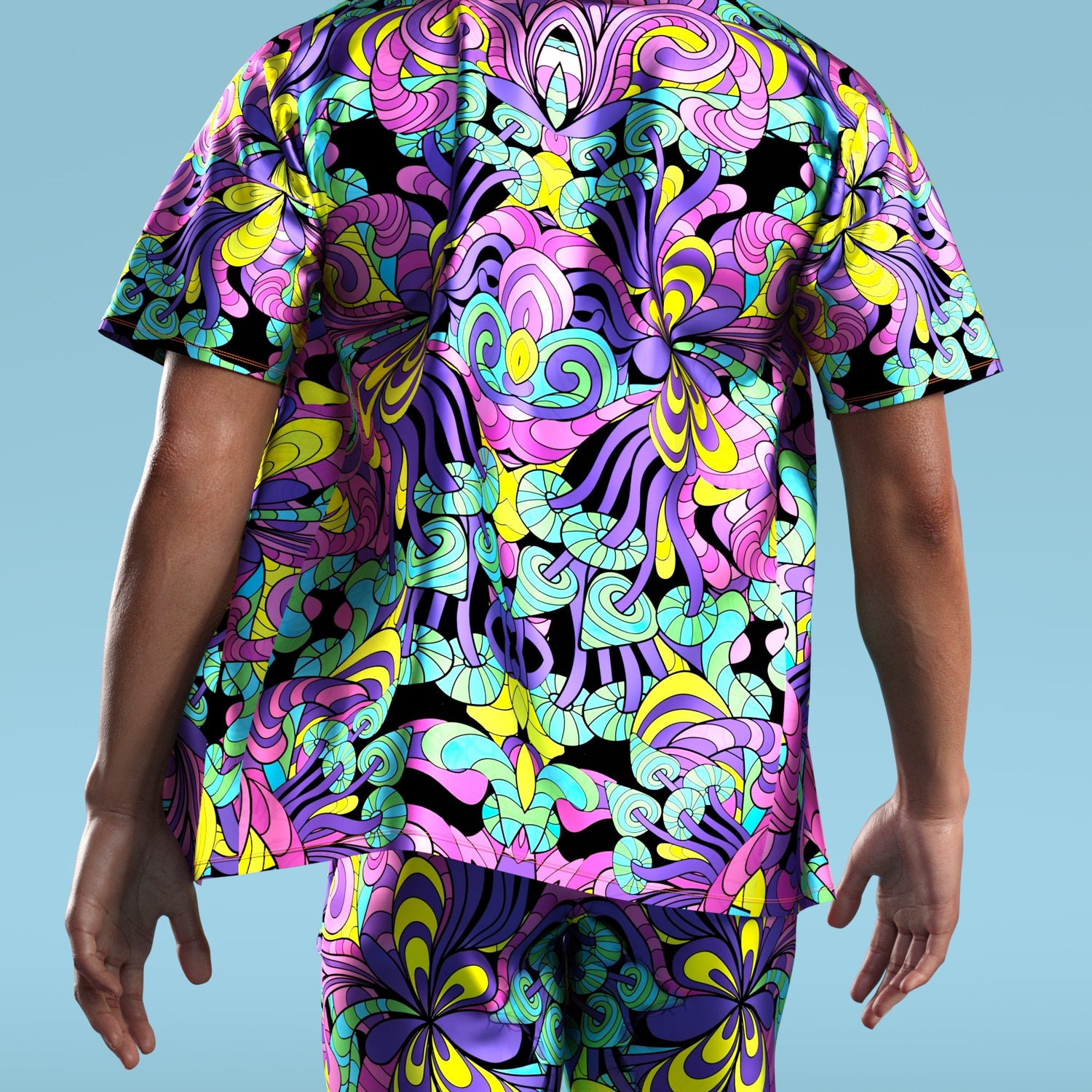 Mystic Shruums Male Shirt Green, Purple