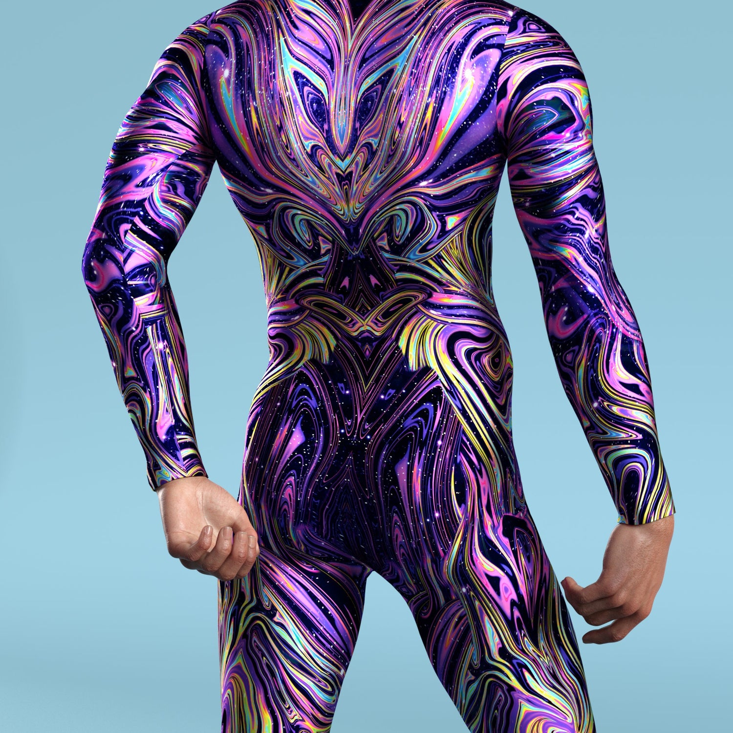Cosmic Sentry Male Costume Purple