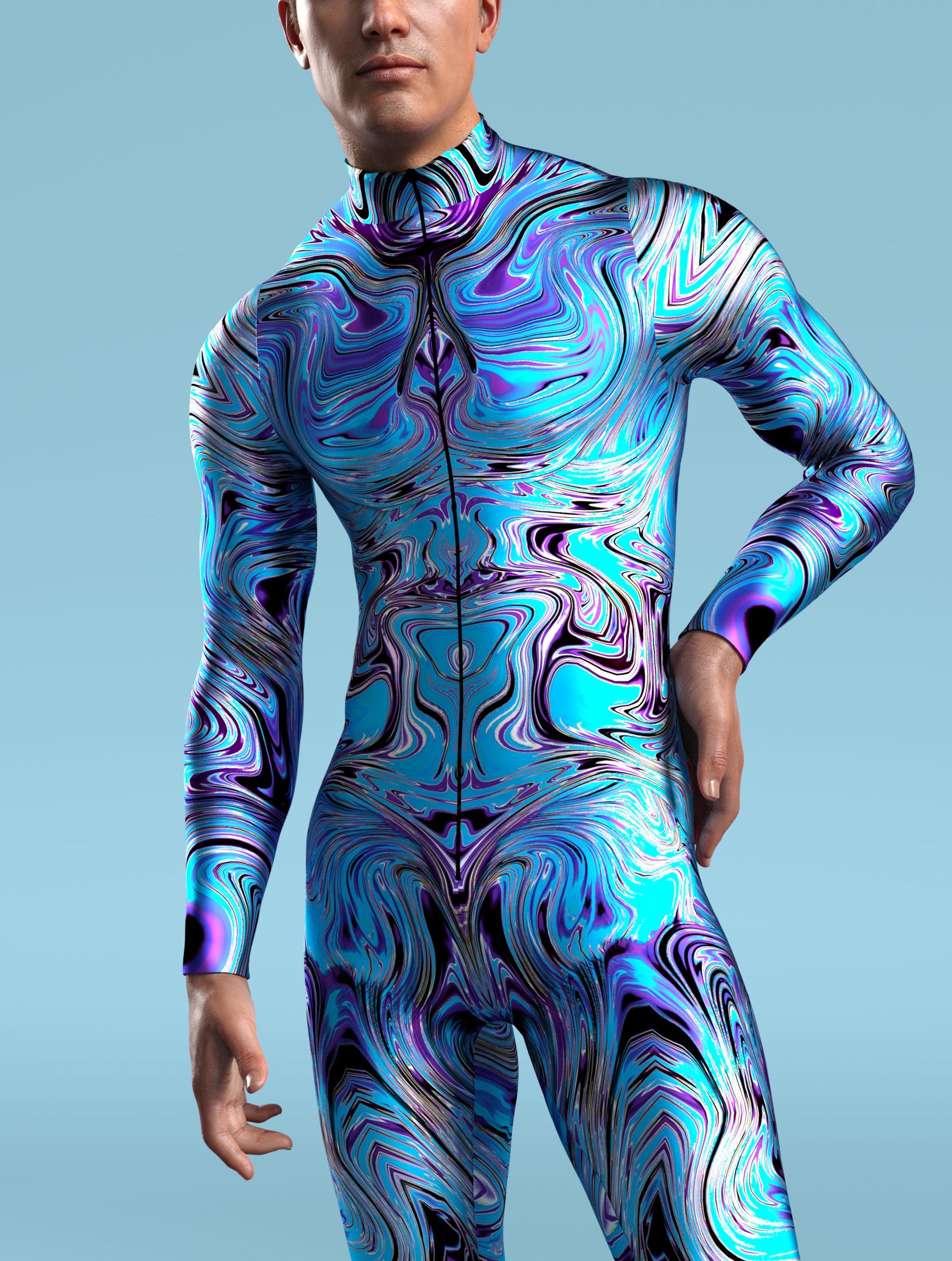 Waving Psychedelism Male Costume 1