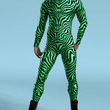 Zebrine Skin Green Male Costume