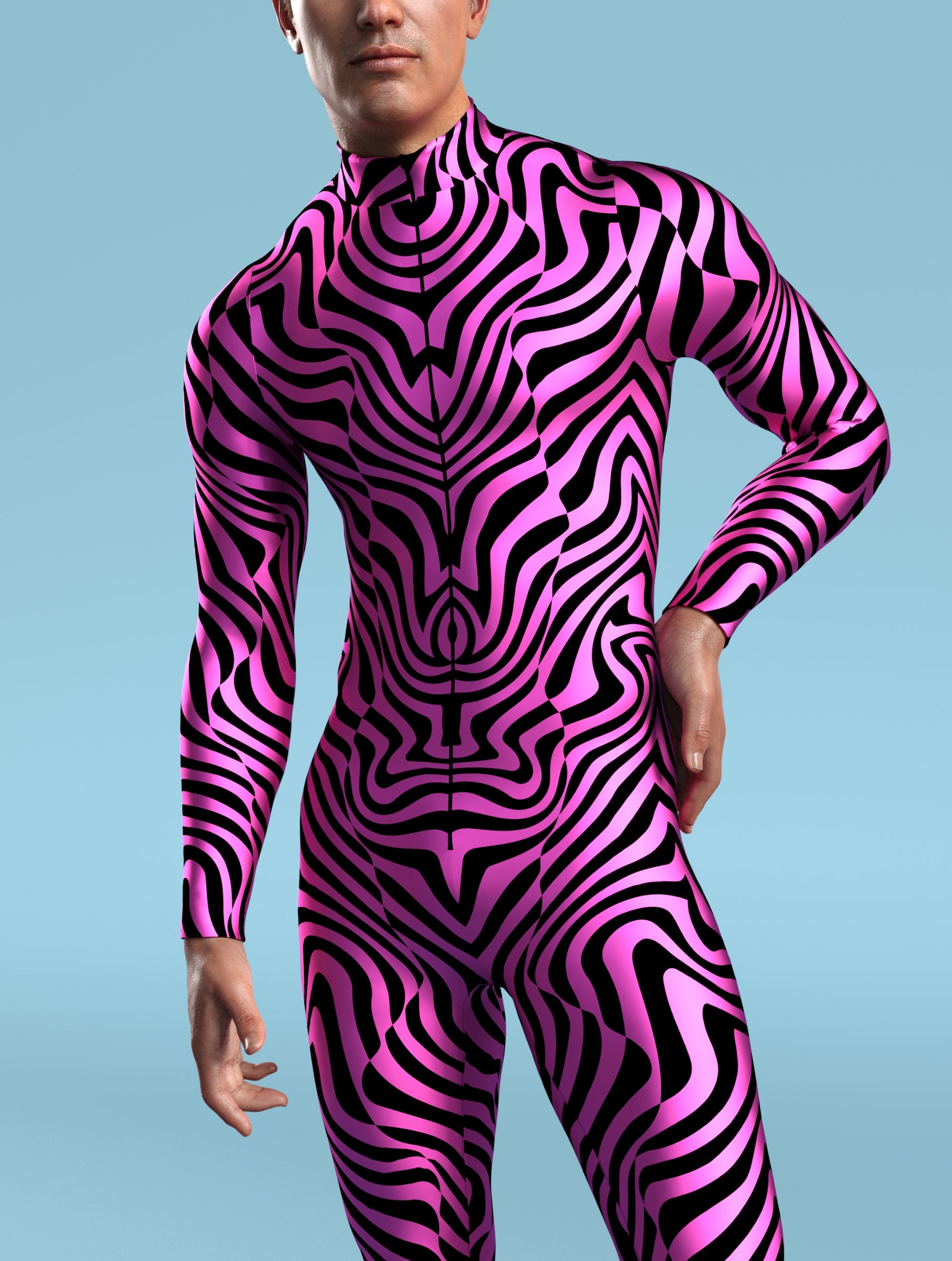 Zebrine Skin Pink Male Costume 1