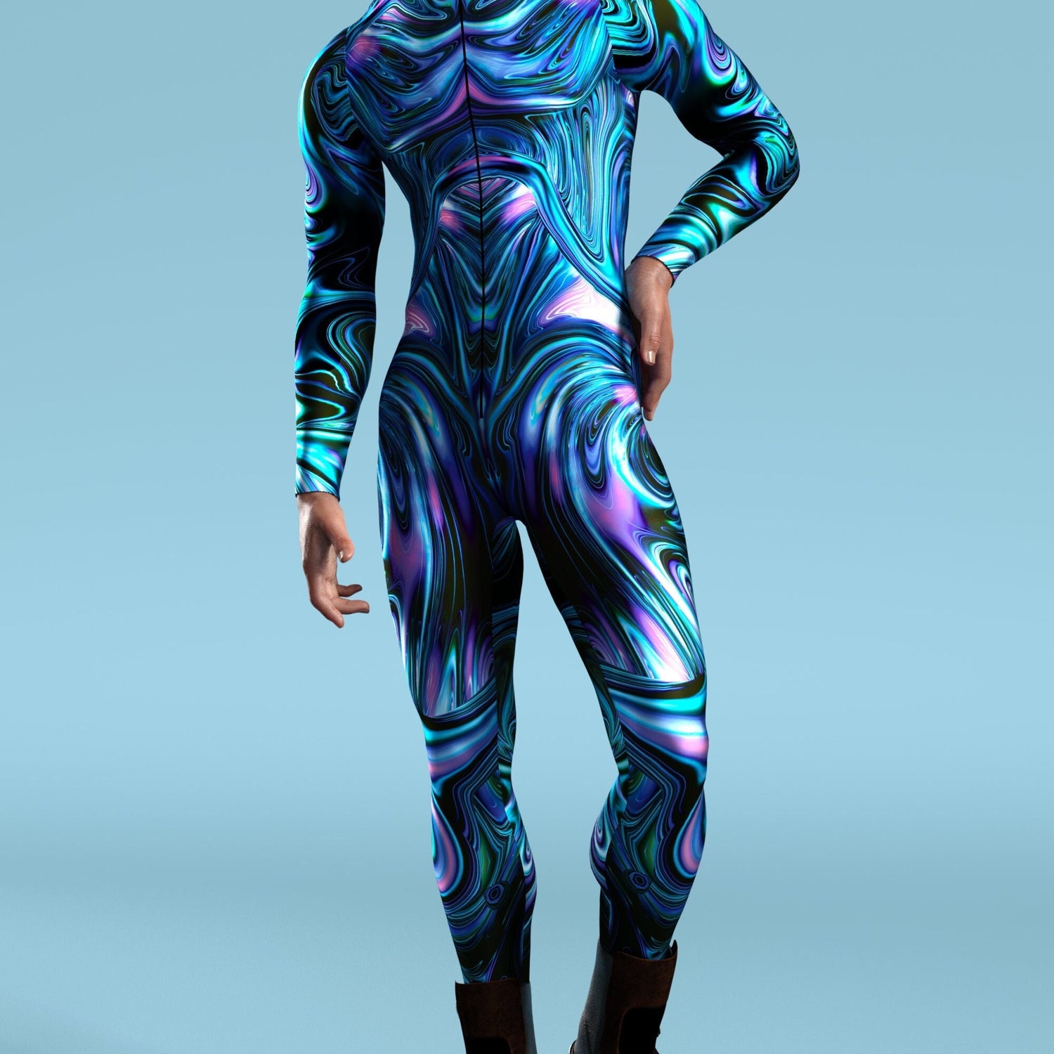 Frost Thing Male Costume Lycra