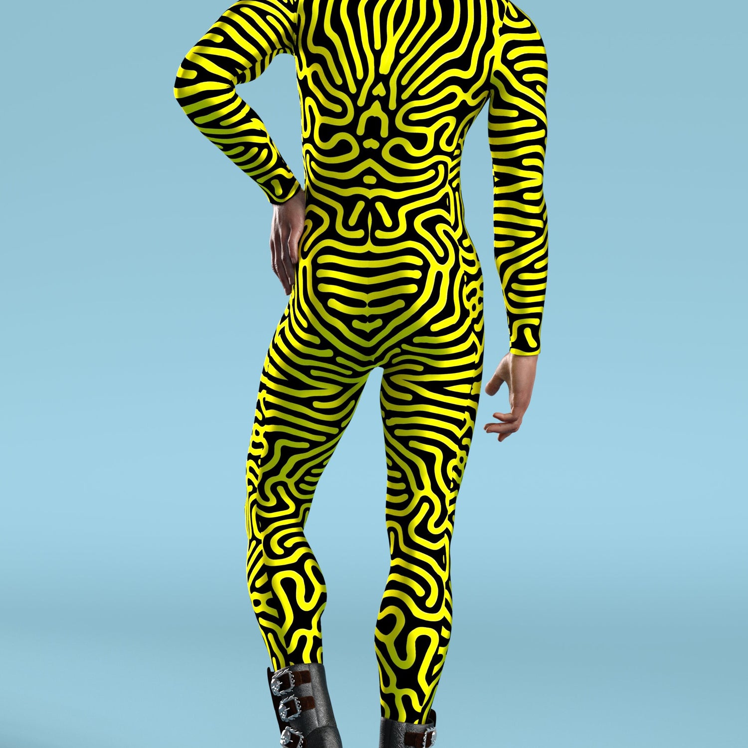 Brainy Yellow Male Costume Yellow