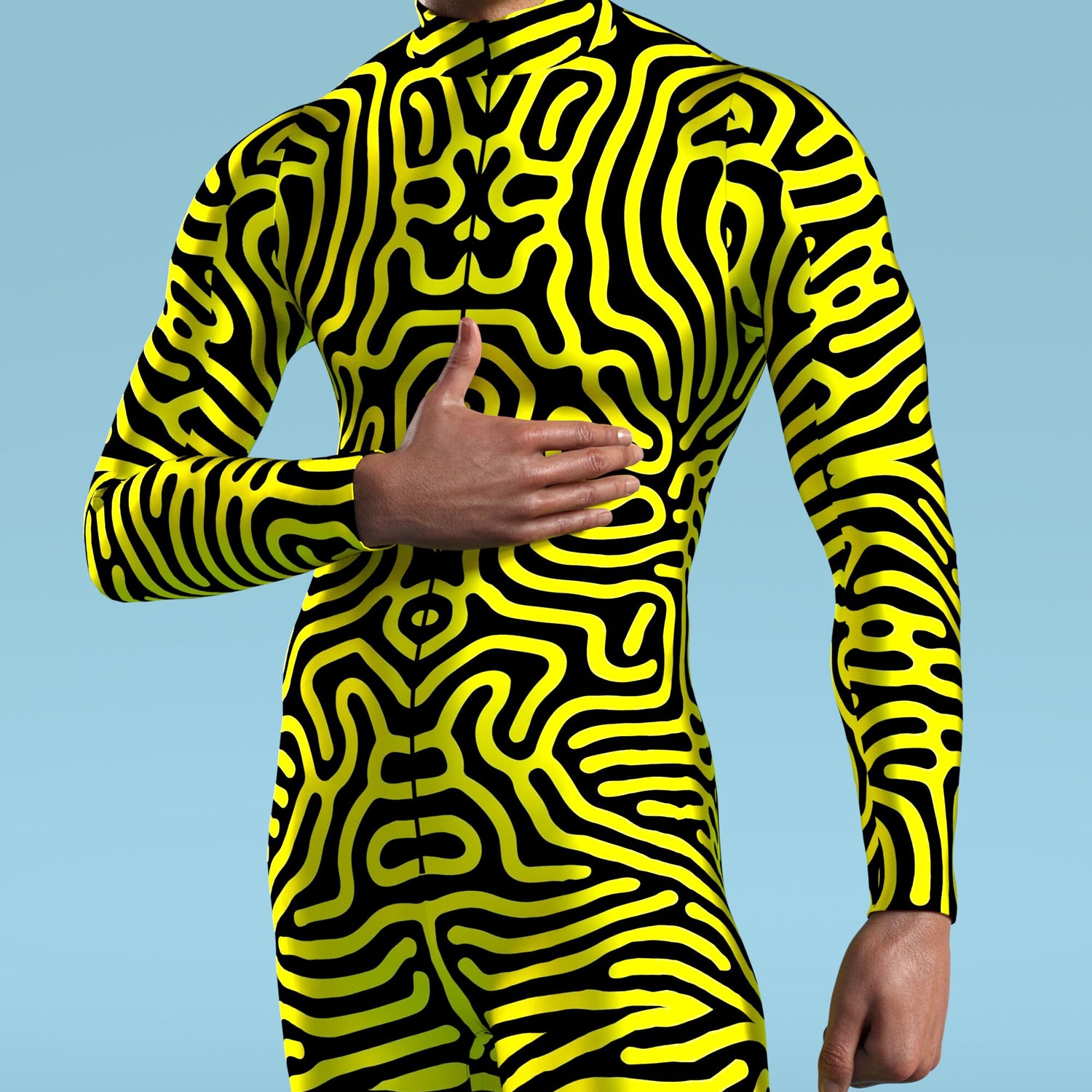 Brainy Yellow Male Costume