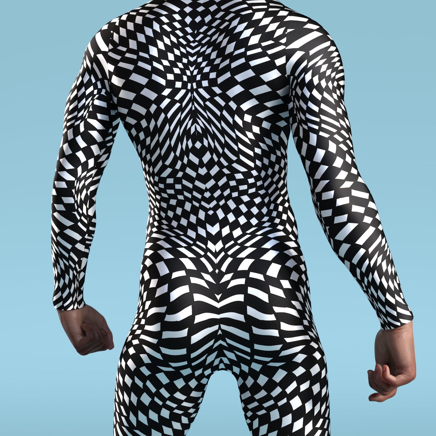 Simply Mortal Male Costume Black, White