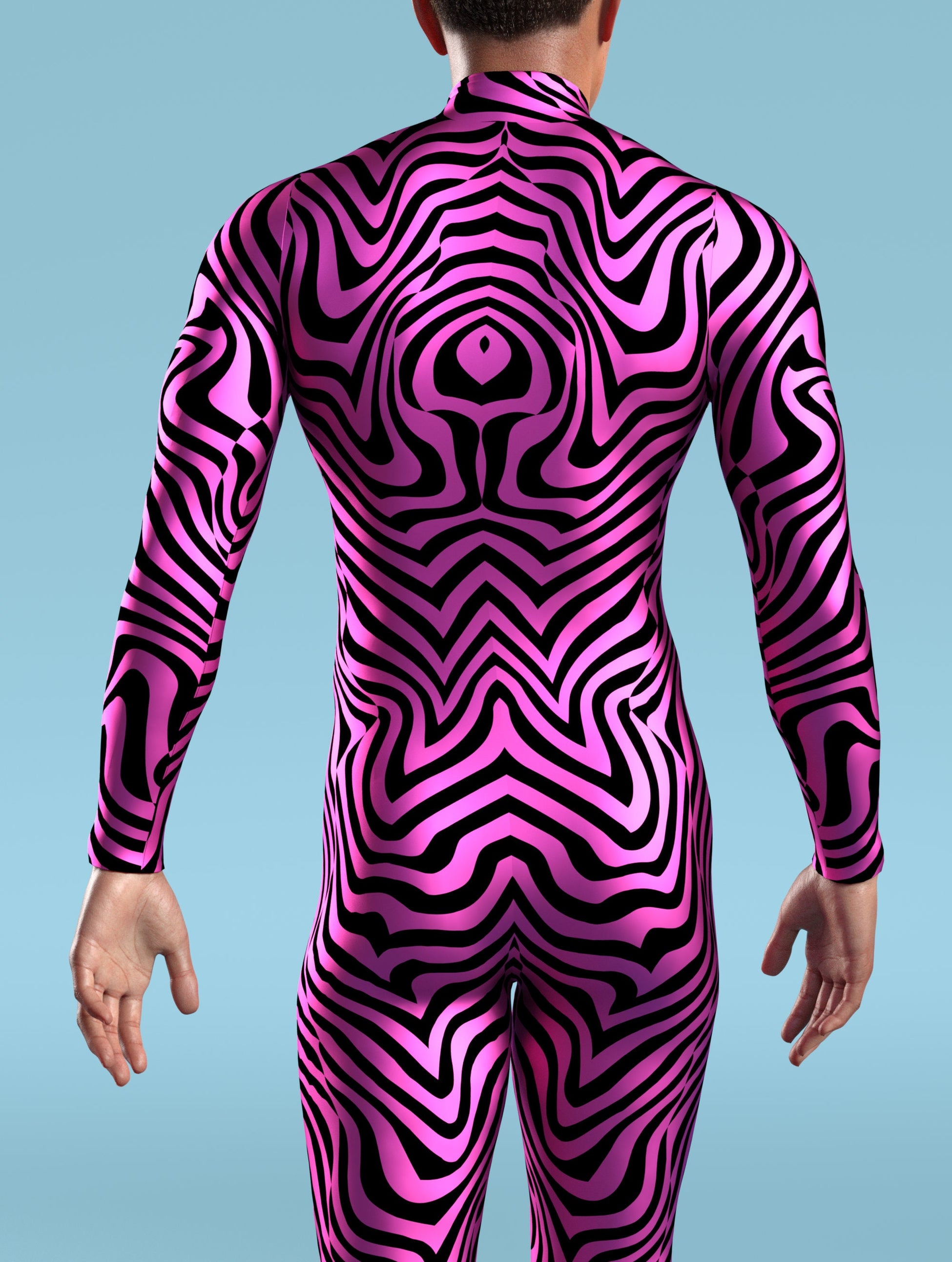 Zebrine Skin Pink Male Costume 2