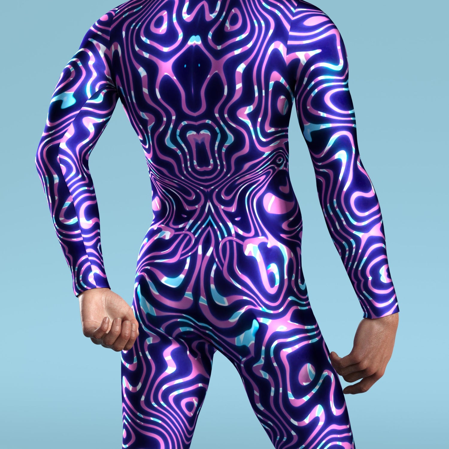 Celestial Liquid Male Costume Purple