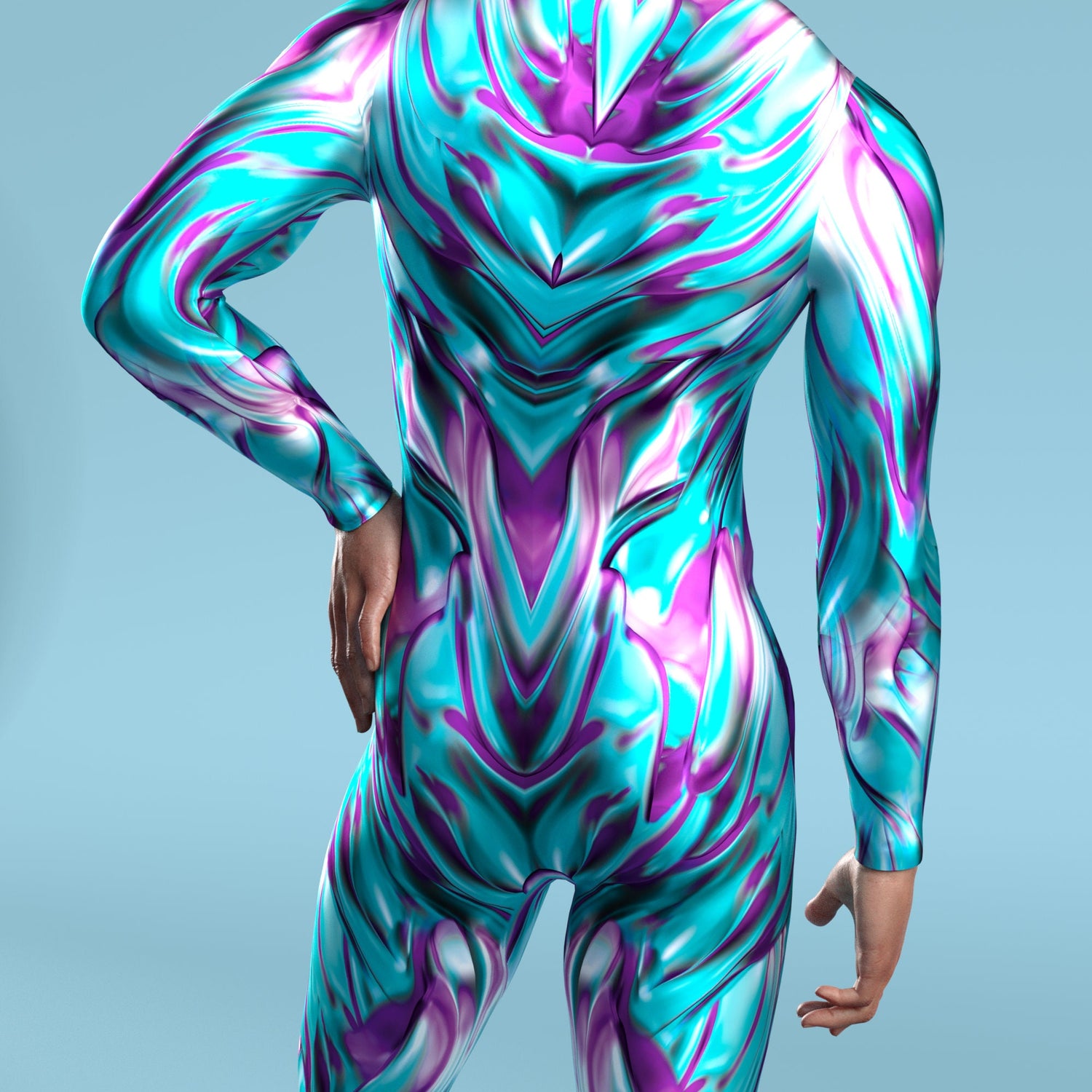 Shattered Nova Male Costume Blue