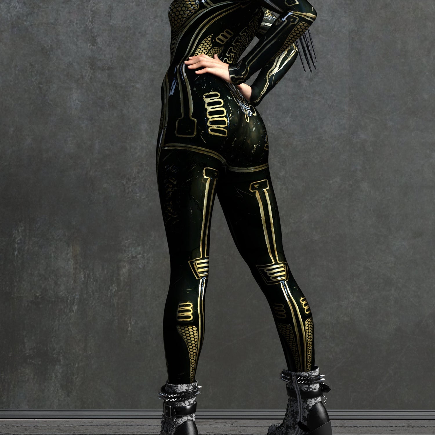 Ghost In The Cage Costume Lycra