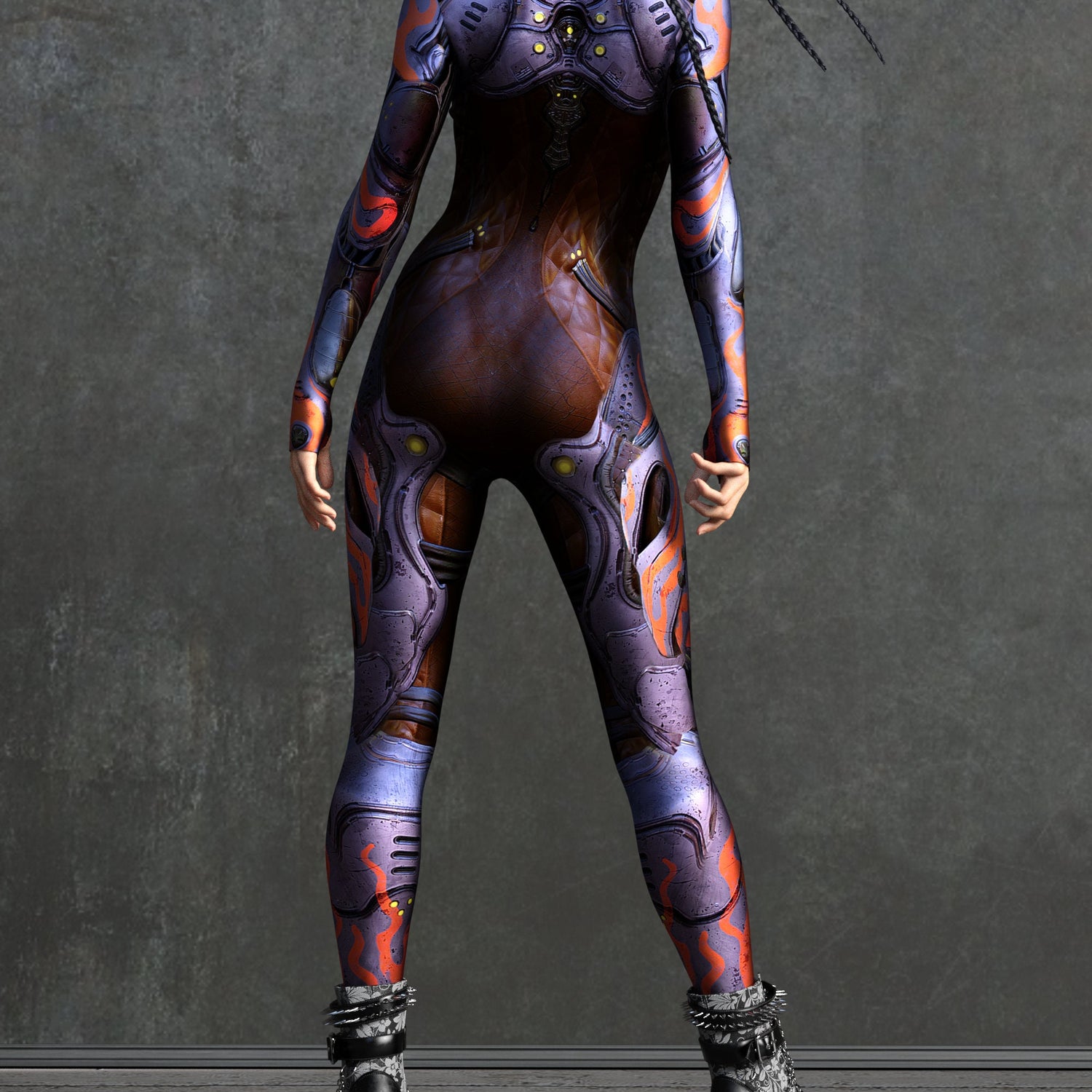 Flame P Costume Lycra