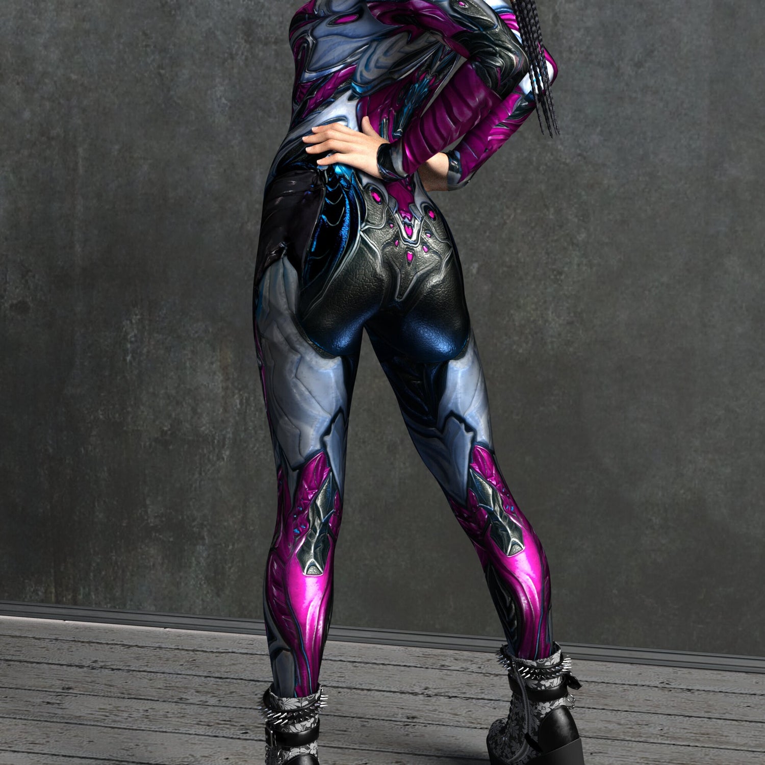 Purple Templar Costume Lycra