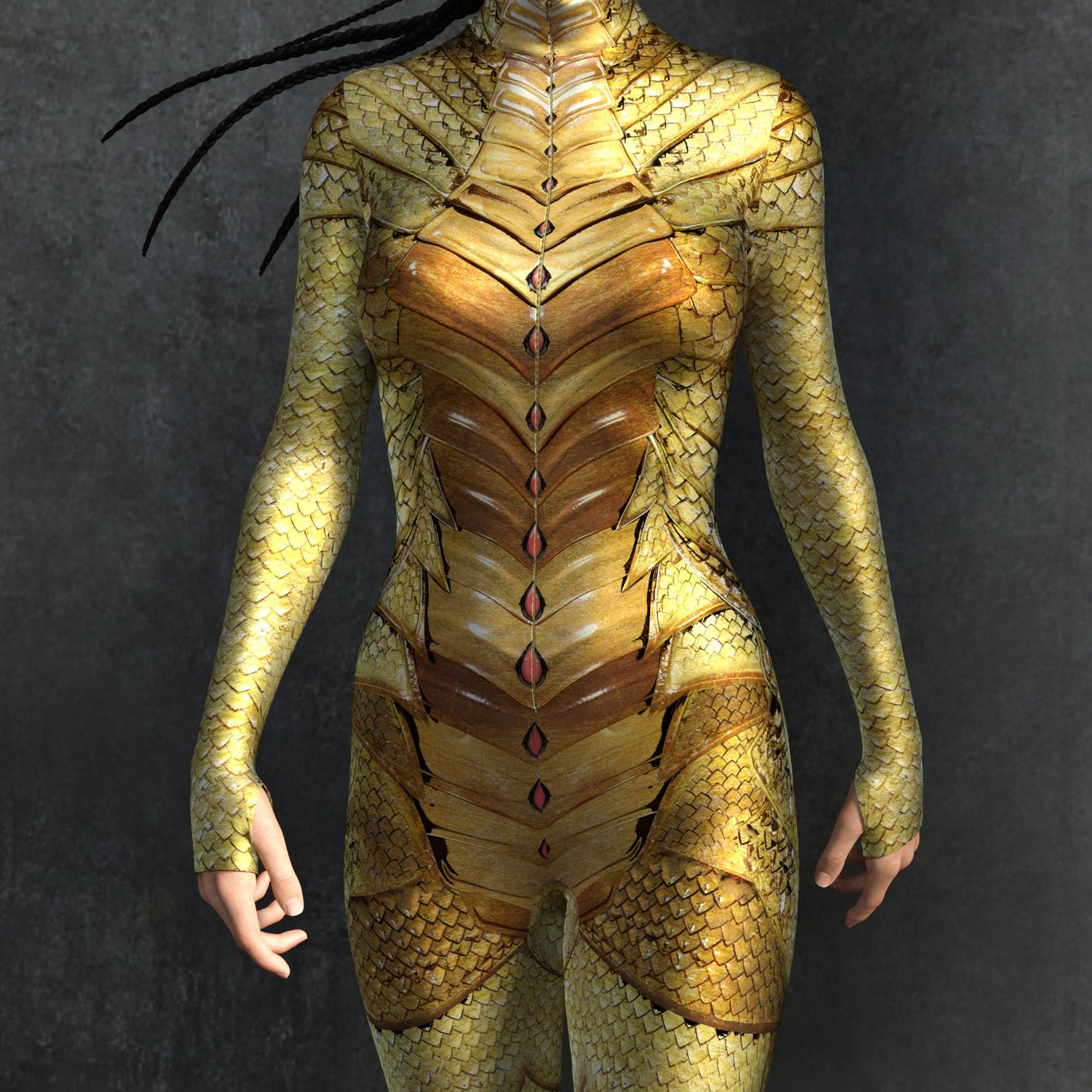 Dragon Empress Gold Costume