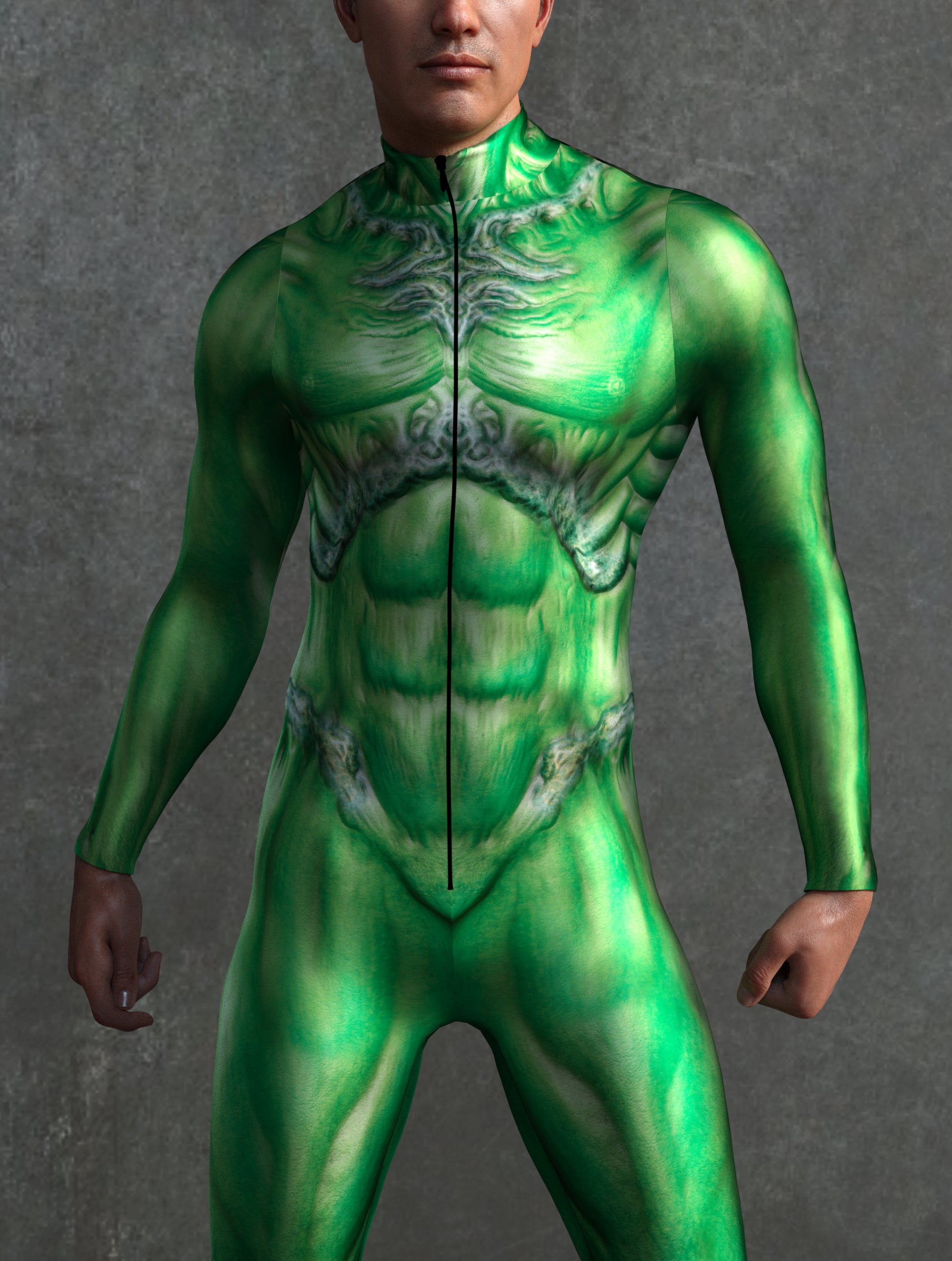 Hell Servant Green Male Costume 1