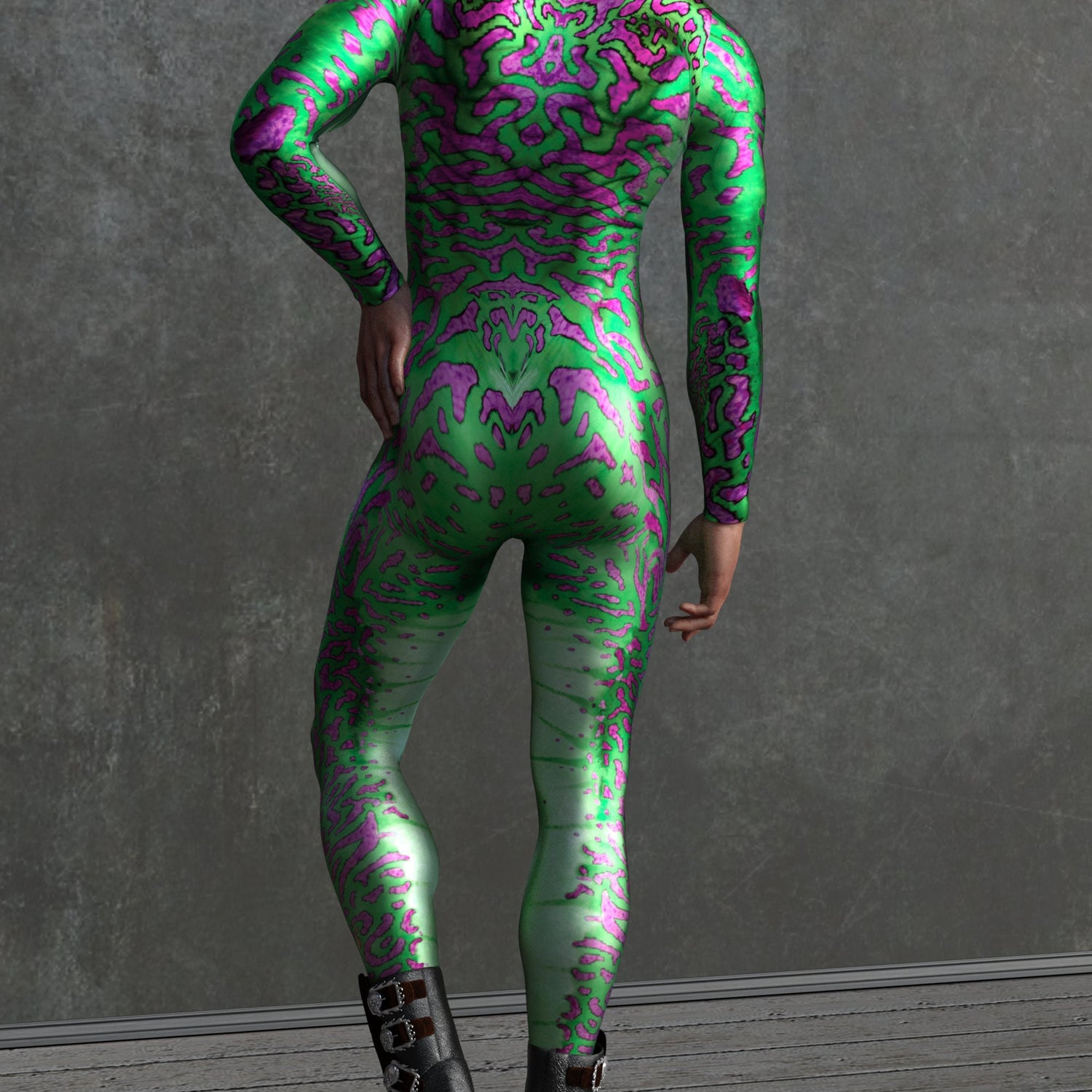 Gorgon Skin Green Male Costume 3