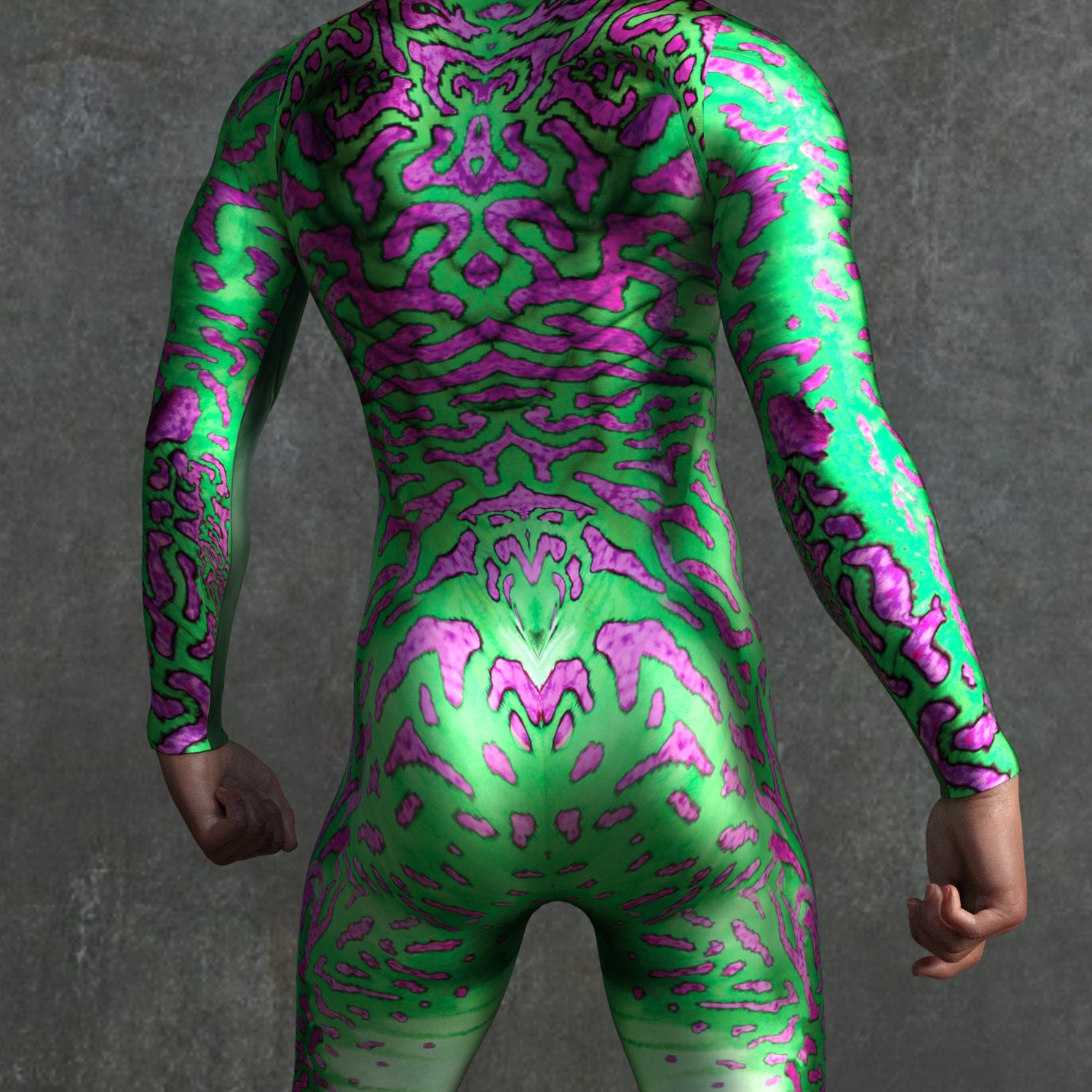 Gorgon Skin Green Male Costume Green