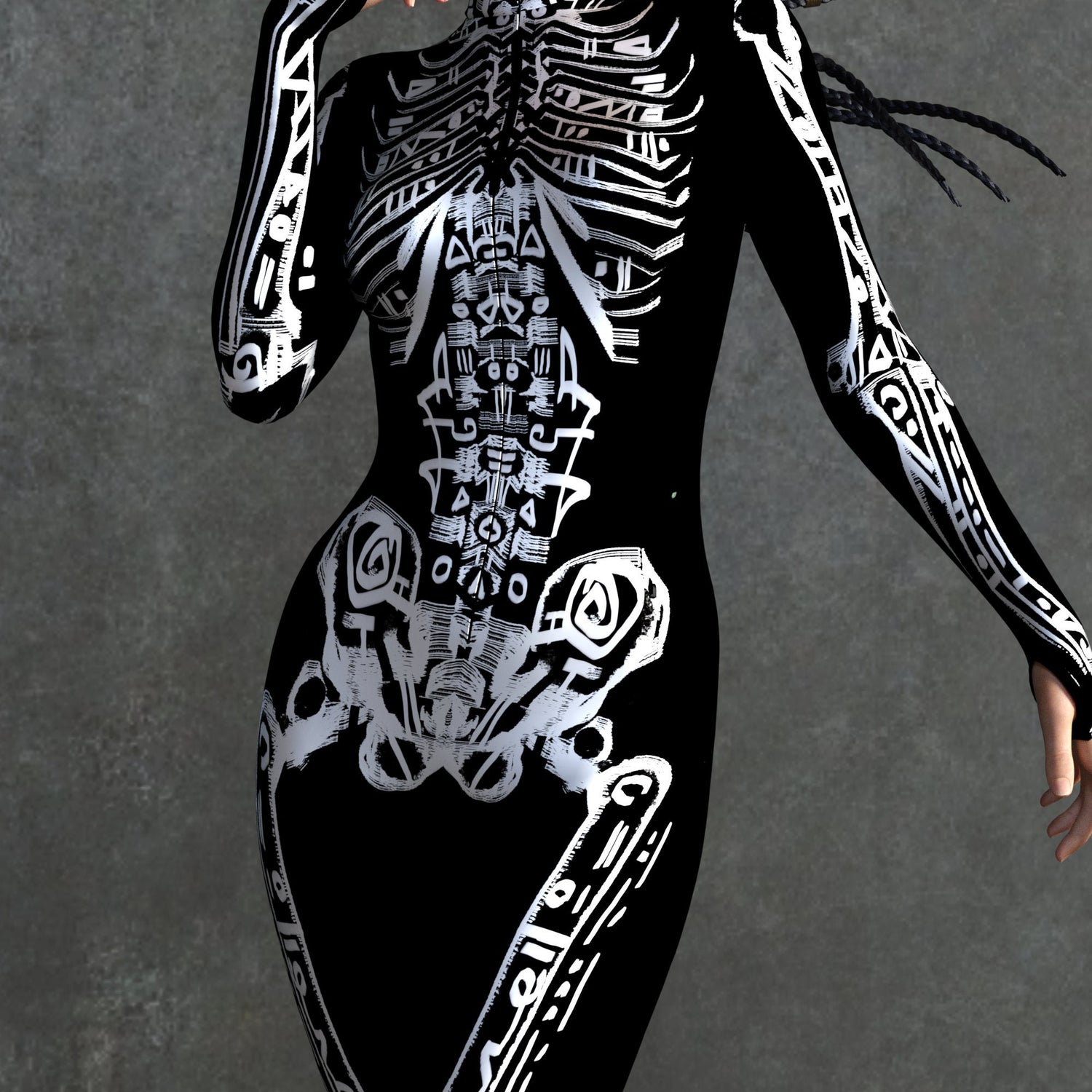 Tribal Paint Skeleton Costume