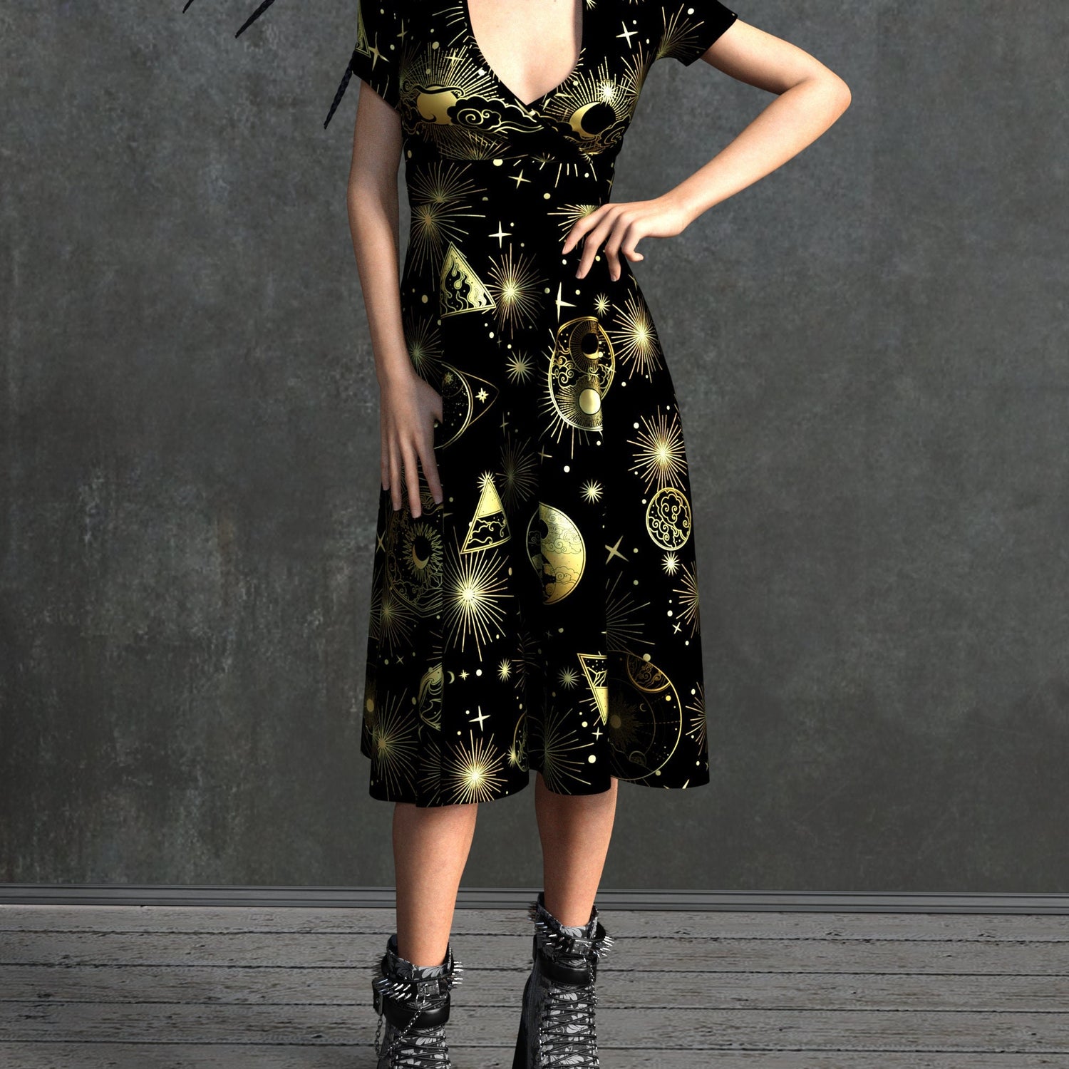 Golden Alchemy Hug Me Dress 3