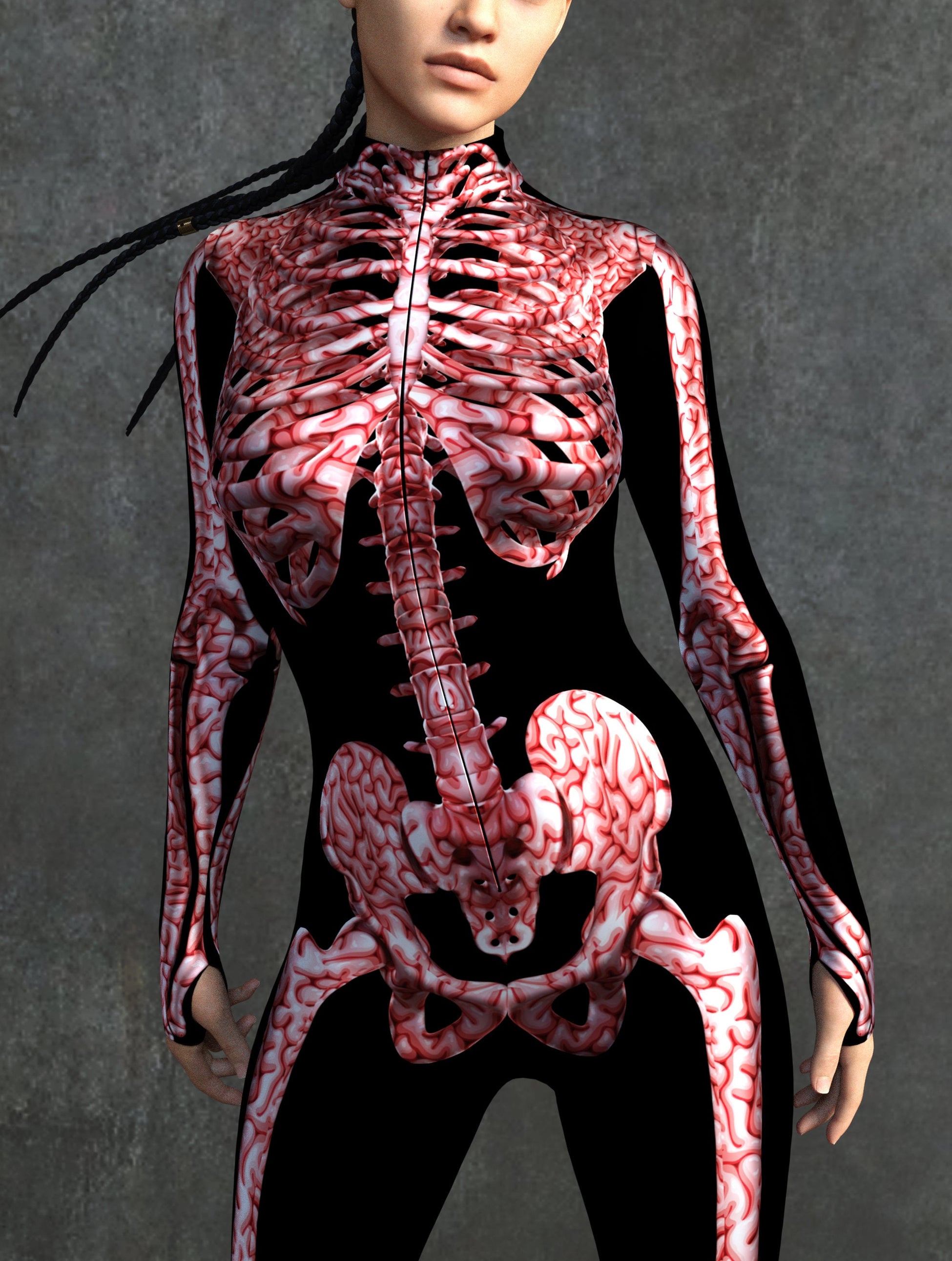 Brain Skeleton Costume 1
