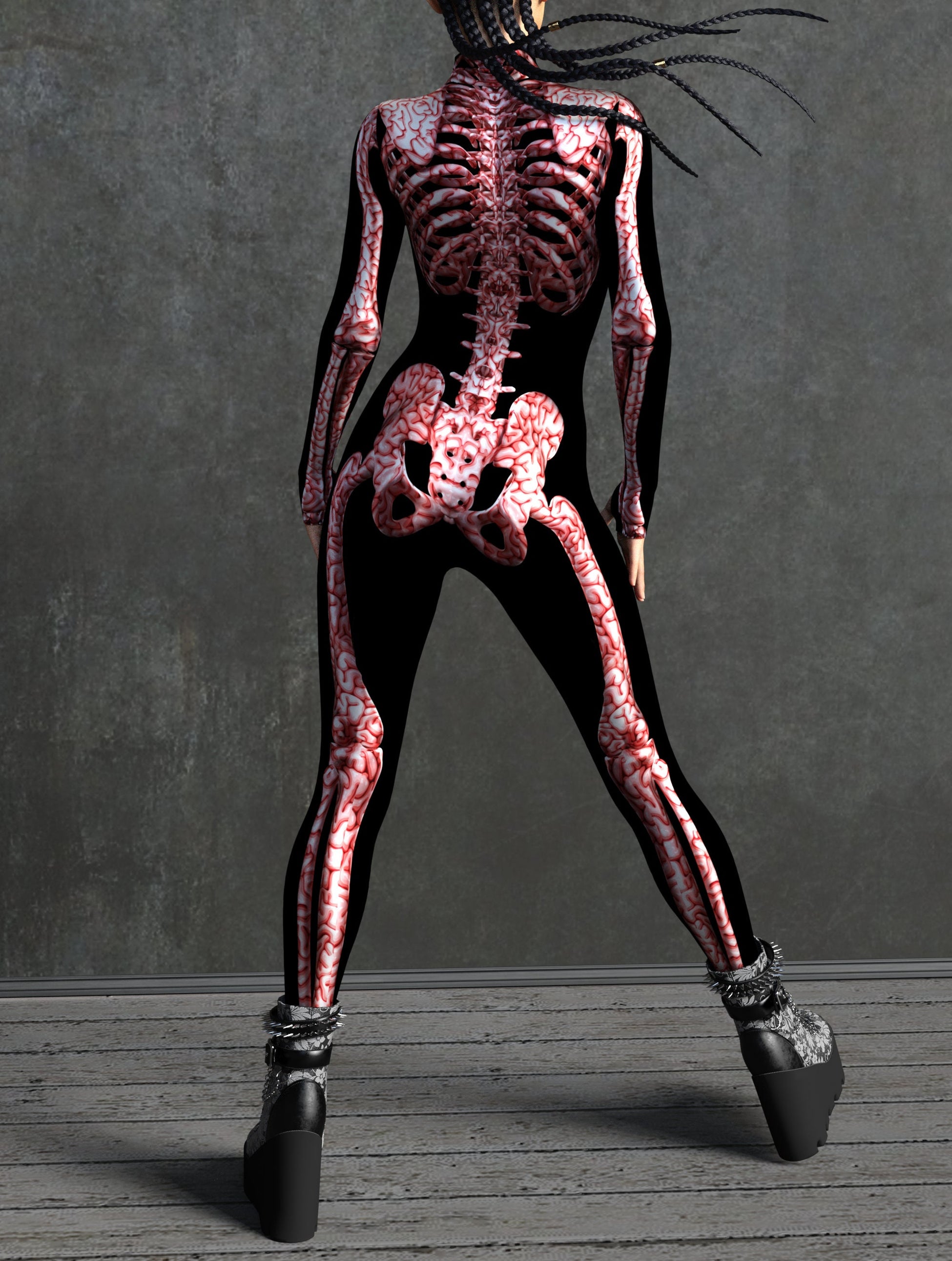 Brain Skeleton Costume 2