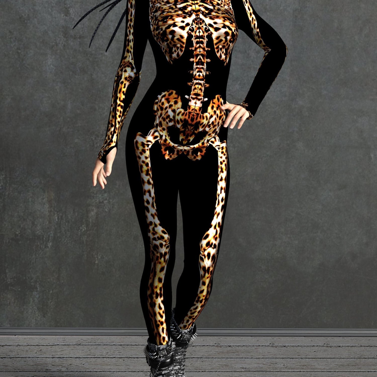 Leopard Skeleton Costume 3