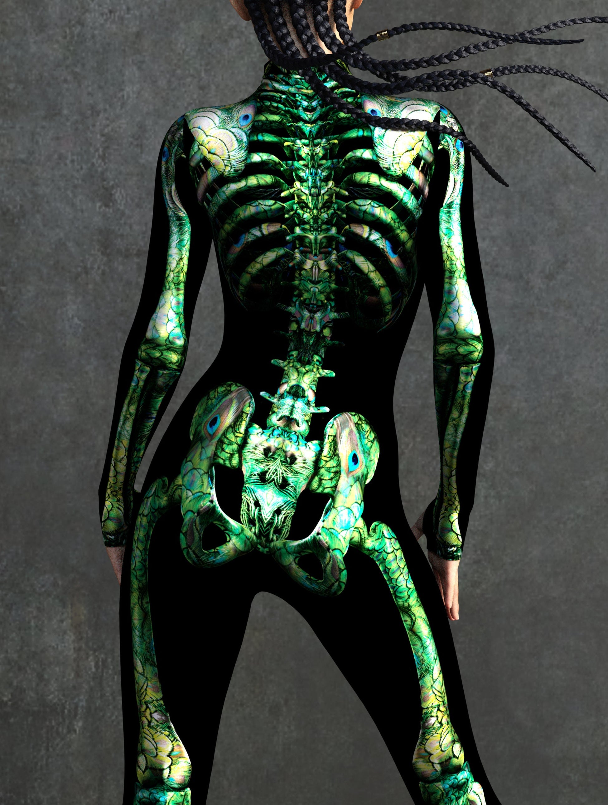Peekok Skeleton Costume 2