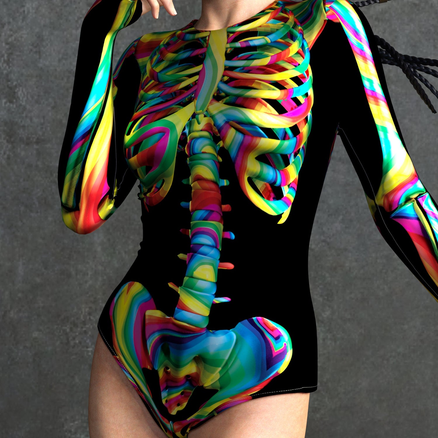 Rainbow Skeleton Short Body