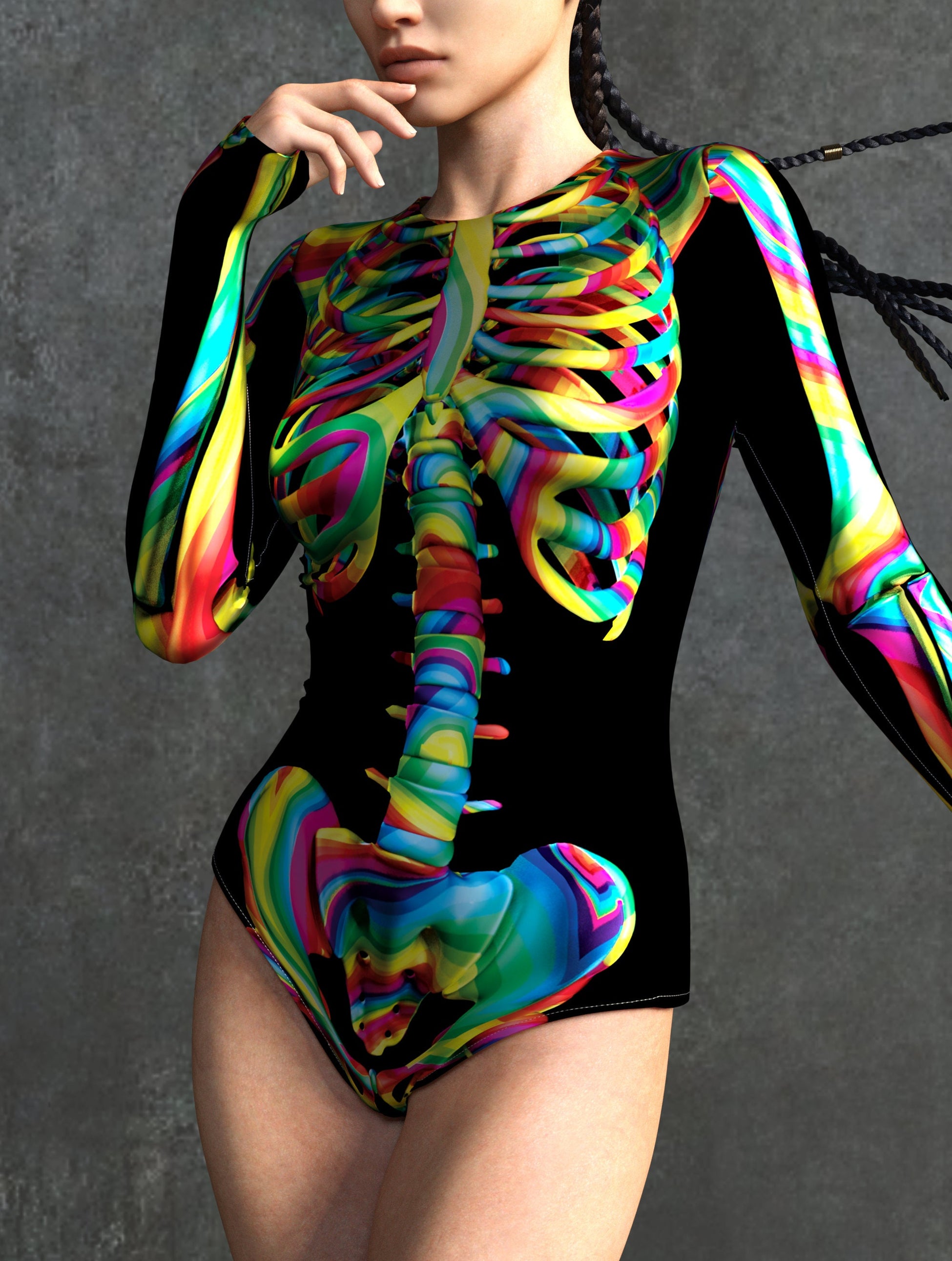 Rainbow Skeleton Short Body 1