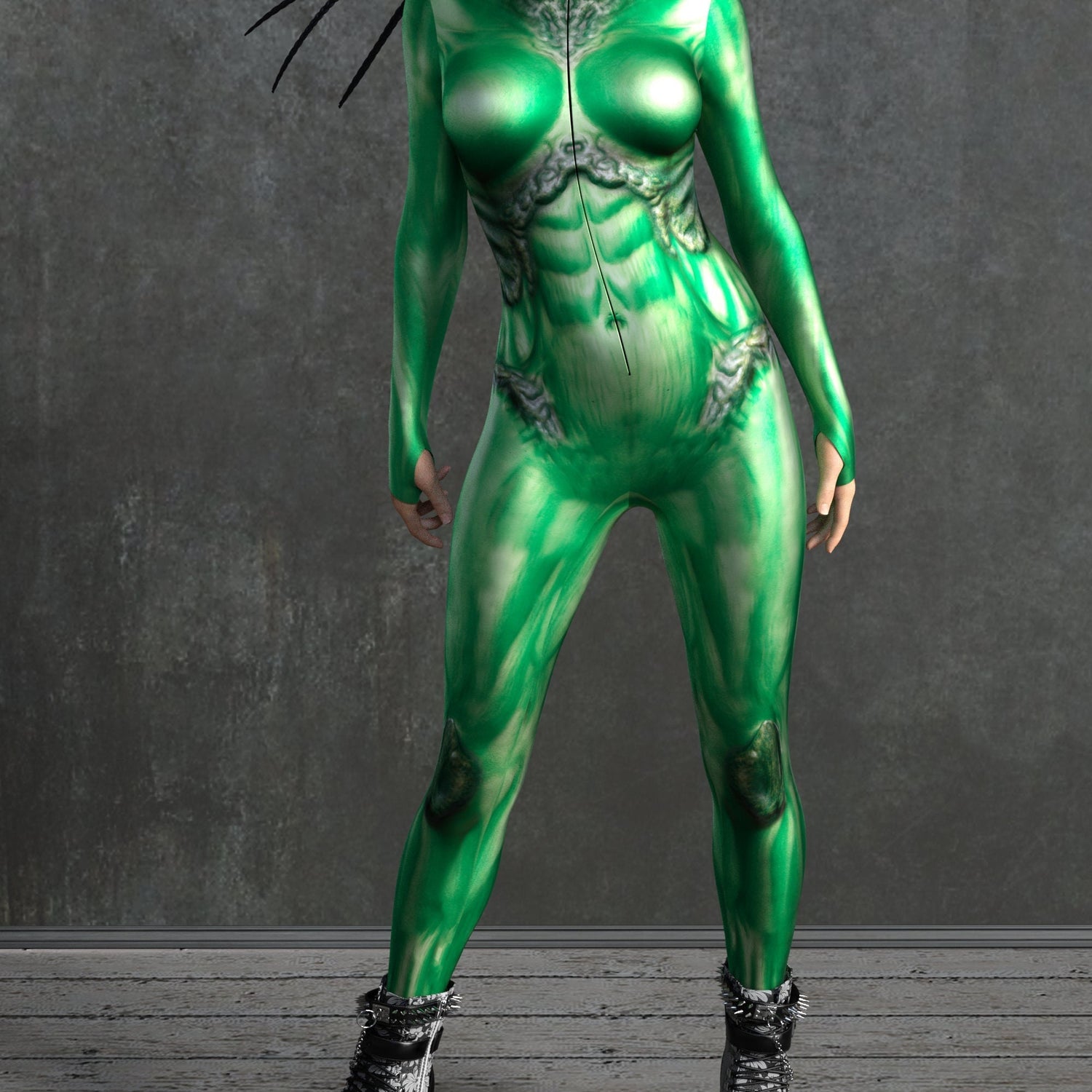 Hell Servant Green Costume 3