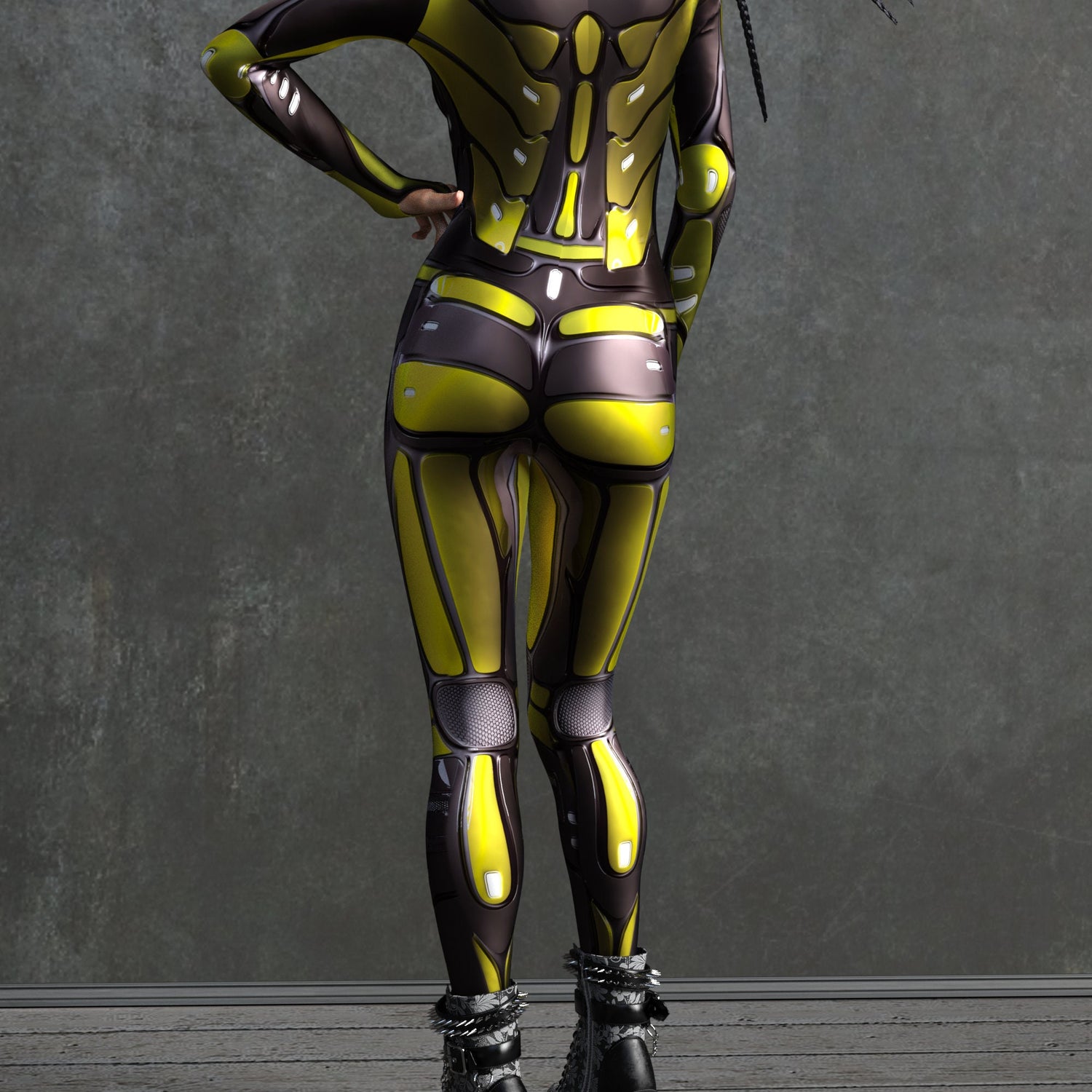 Hydrobot Yellow Costume Lycra