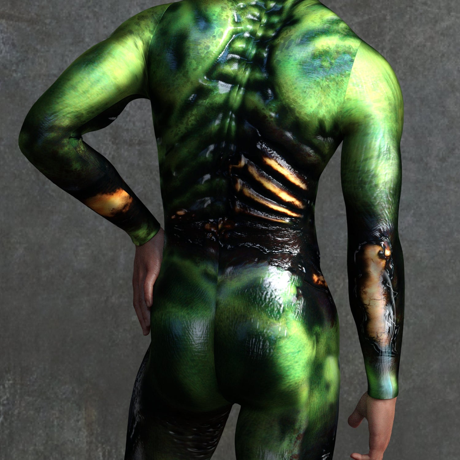 Brain Eater Male Costume Green