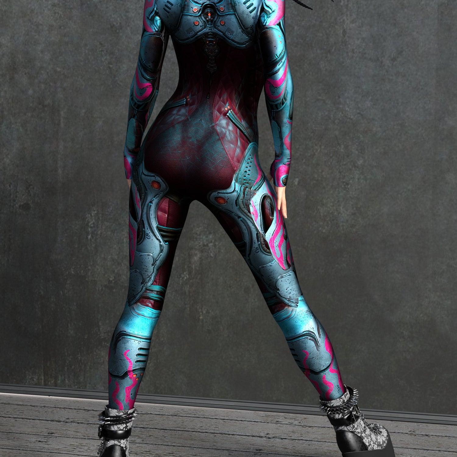 Flame P Candy Costume Lycra