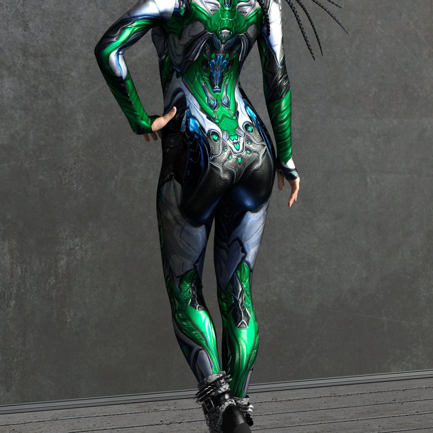 Green Templar Costume Lycra