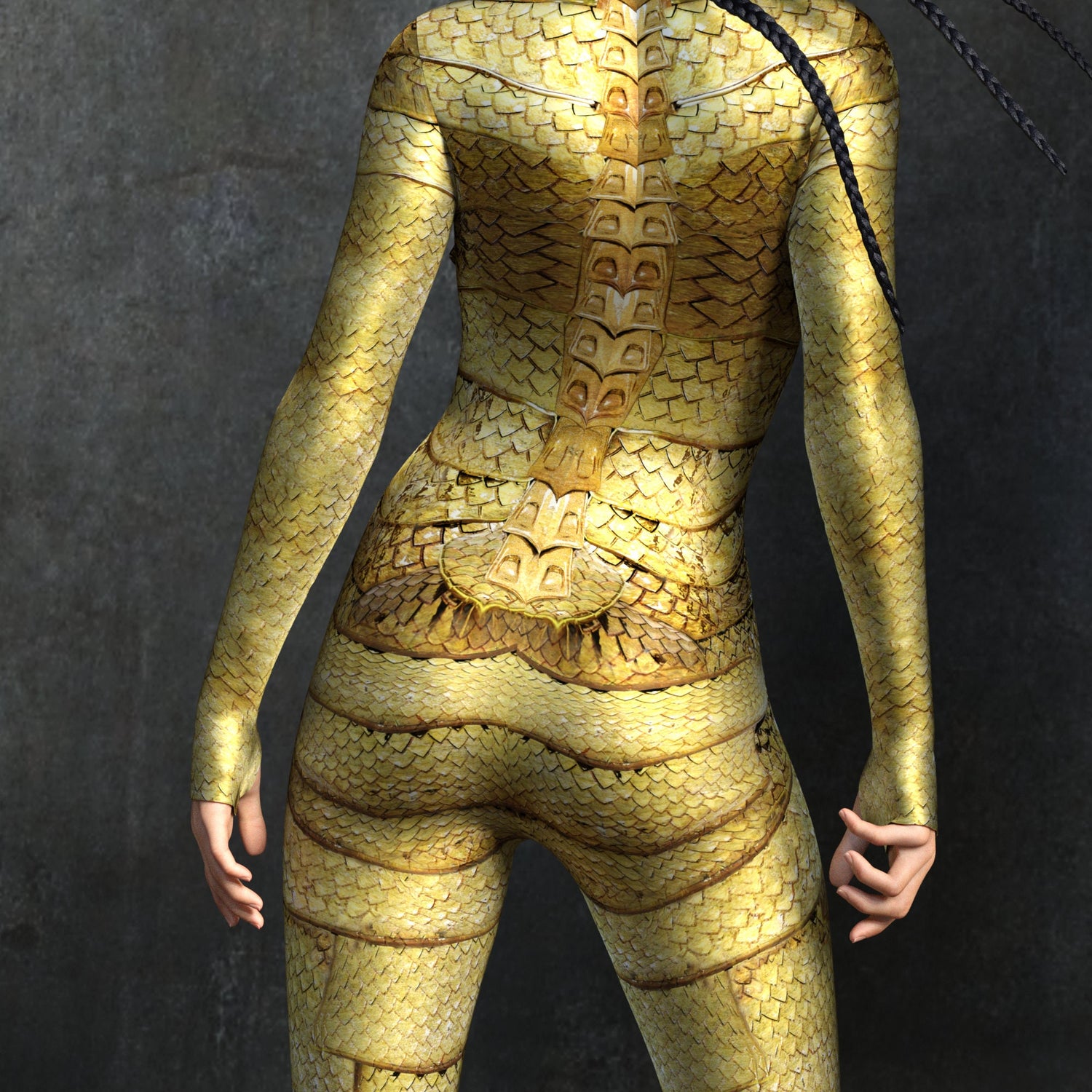 Dragon Empress Gold Costume Gold