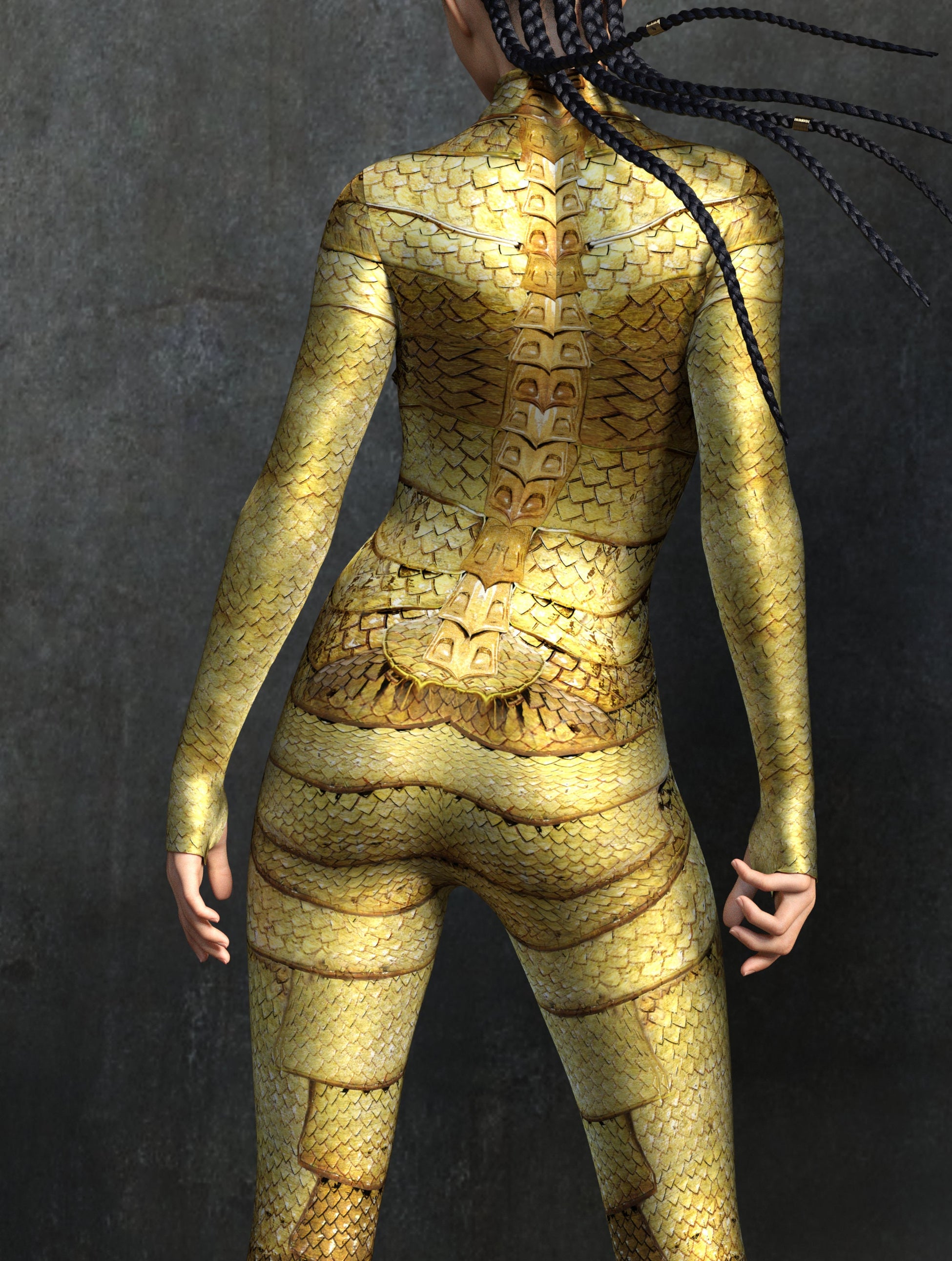 Dragon Empress Gold Costume 2
