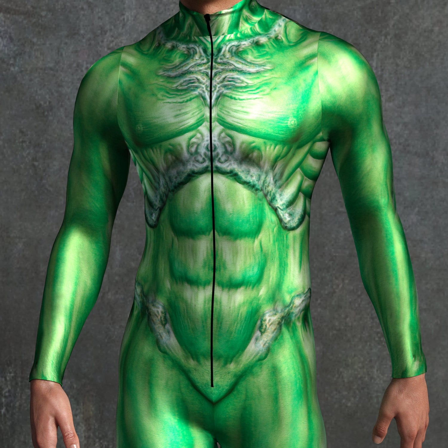Hell Servant Green Male Costume Green
