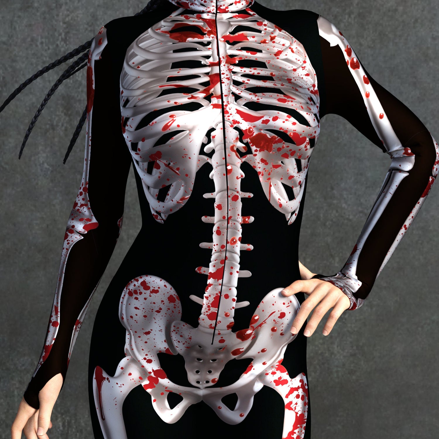 Blood Skeleton Costume