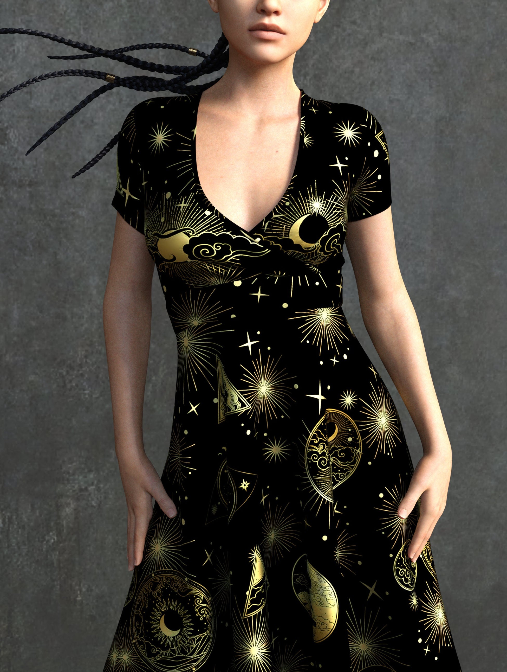 Golden Alchemy Hug Me Dress 2