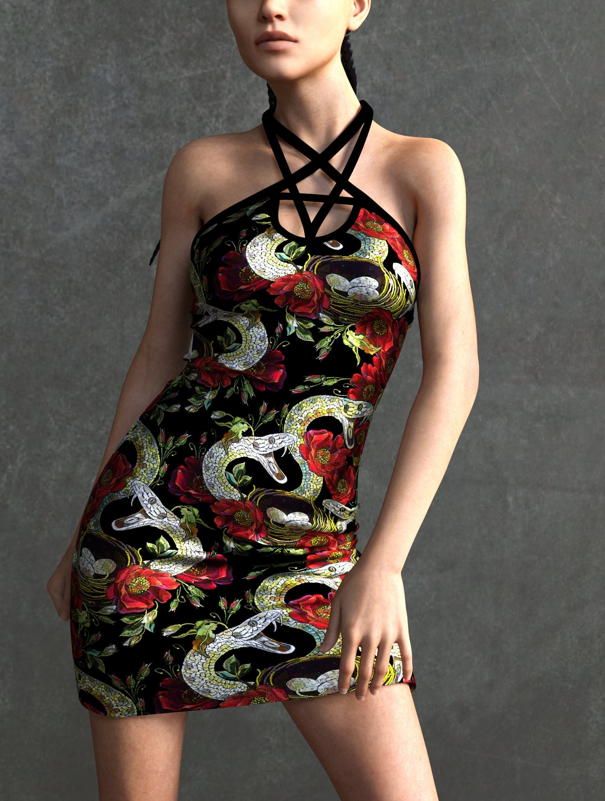 Snake Pentagram Dress 1
