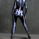 Blueish Psy Skeleton Costume