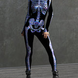 Blueish Psy Skeleton Costume