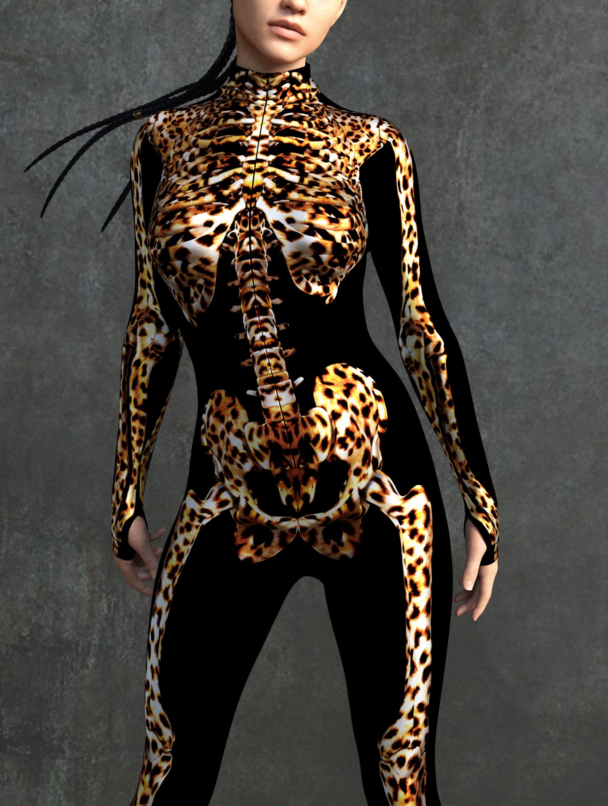 Leopard Skeleton Costume 1