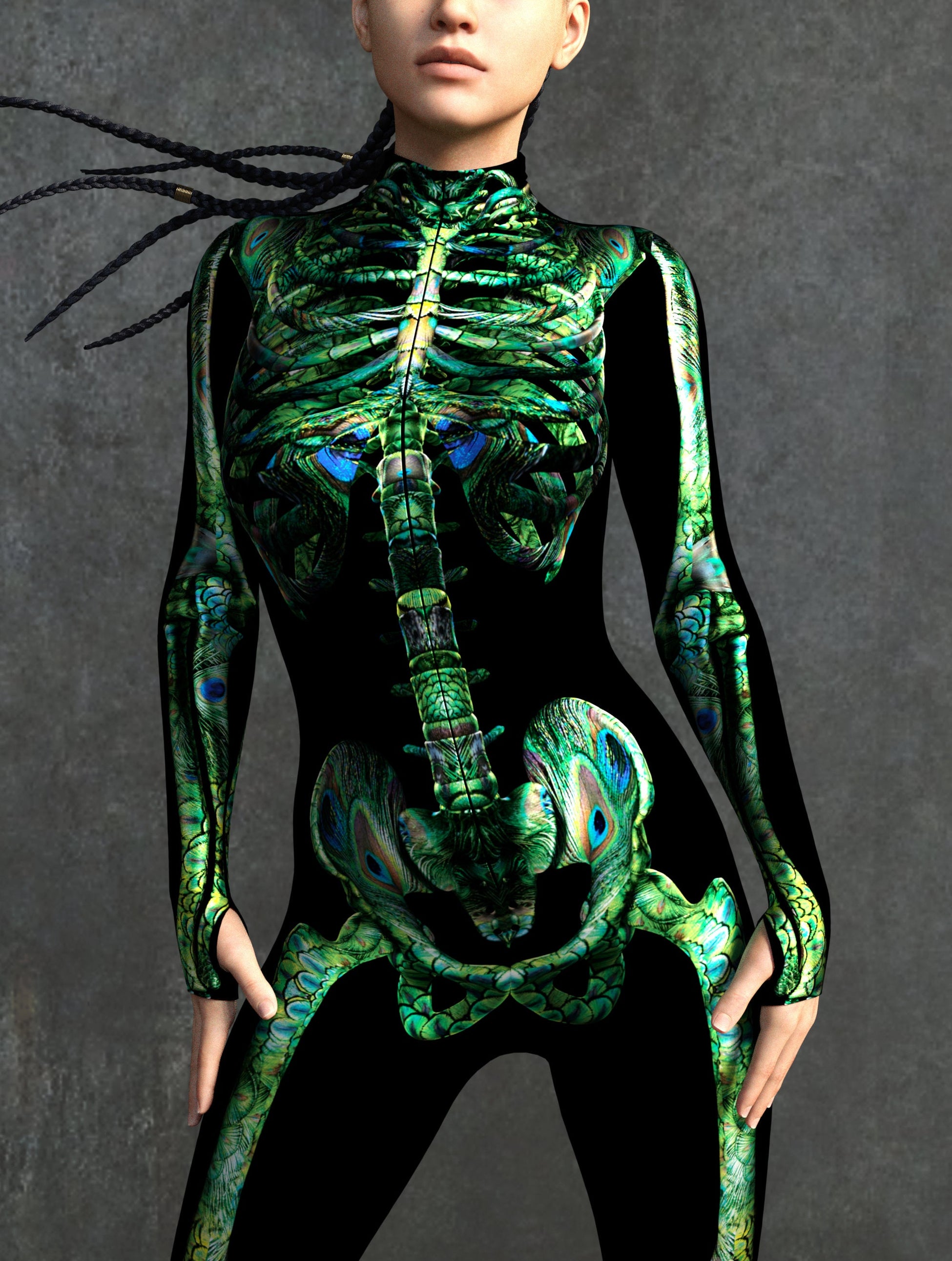 Peekok Skeleton Costume 1