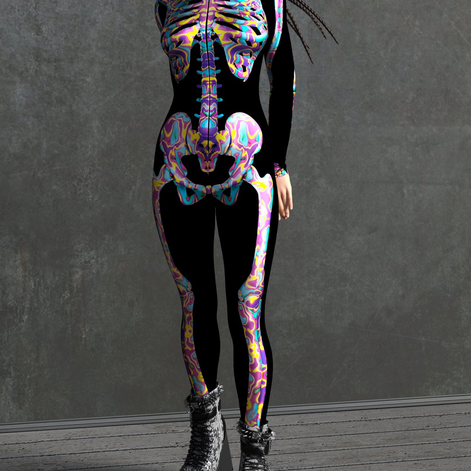 Psy Candy Skeleton Costume 3